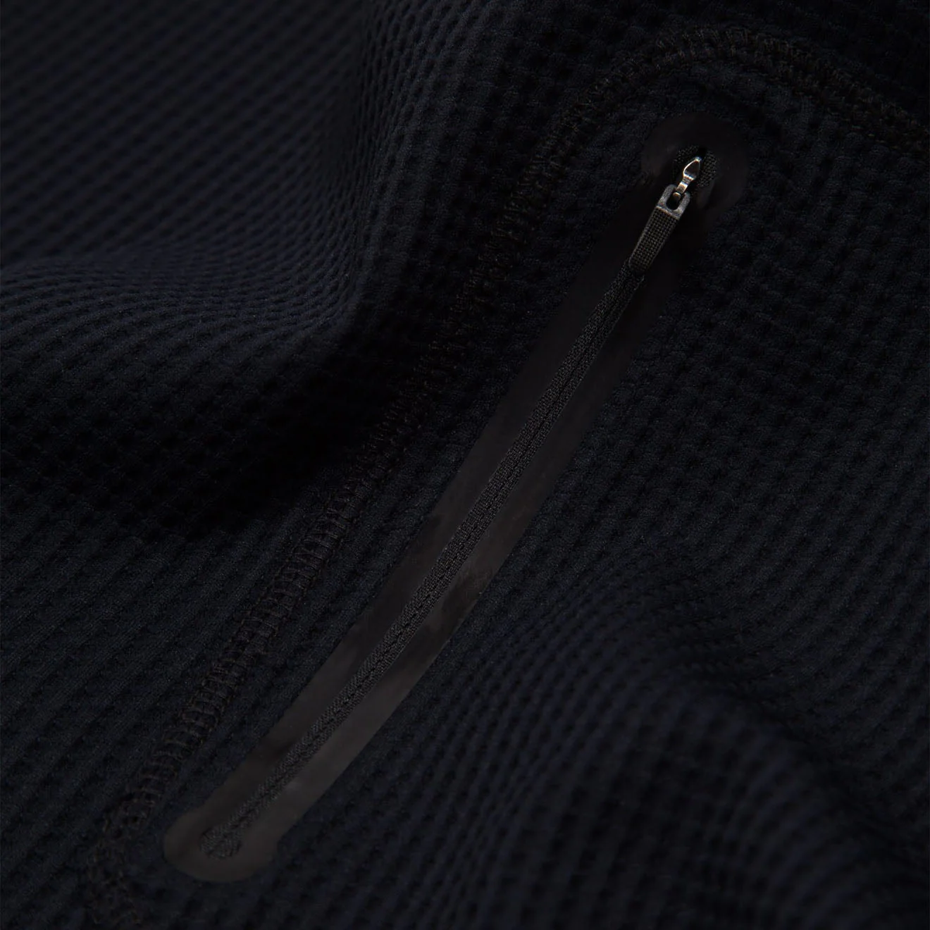 Purple Mountain Observatory Waffle L/S Tee Black - Image 2