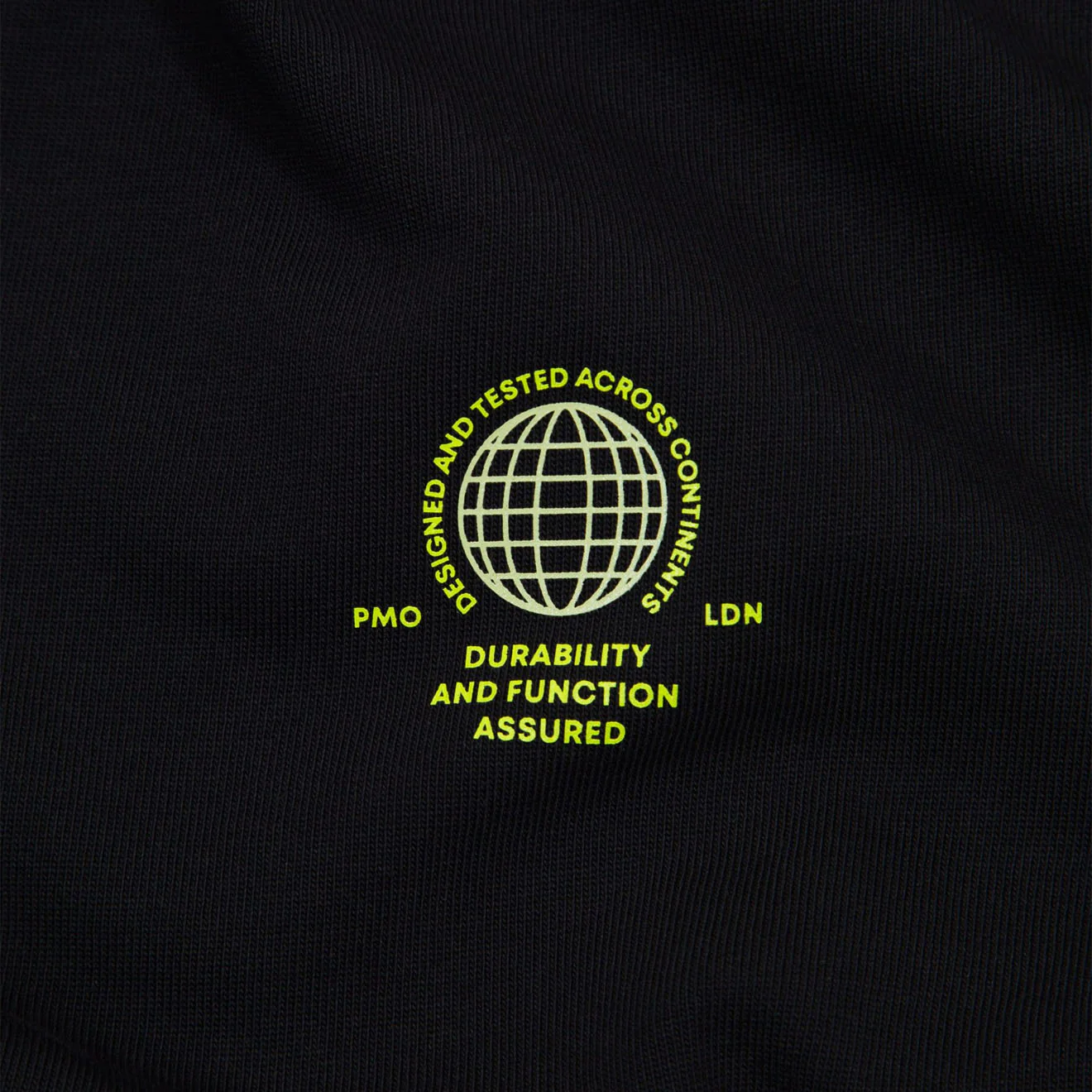 Purple Mountain Observatory Globe Logo L/S Tee Black - Image 5