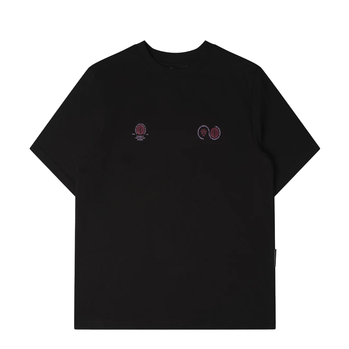 Purple Mountain Observatory Globe S/S Tee Black
