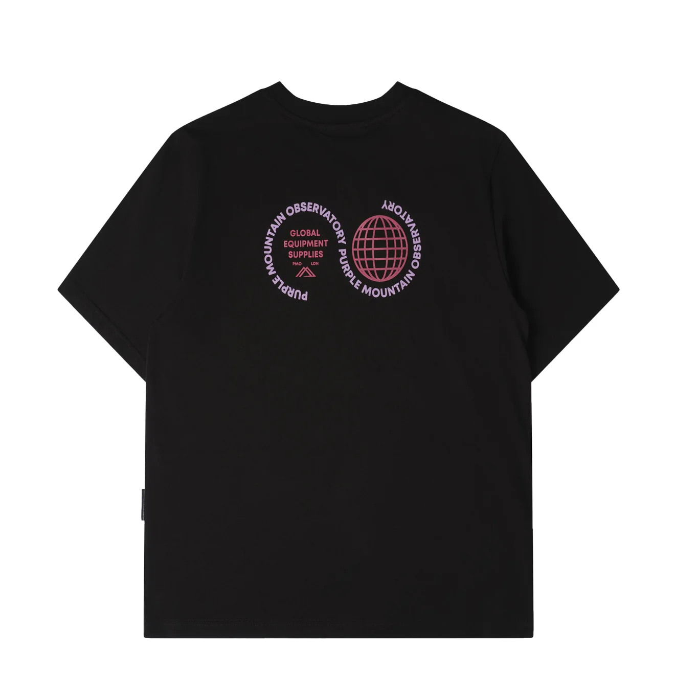 Purple Mountain Observatory Globe S/S Tee Black - Image 2