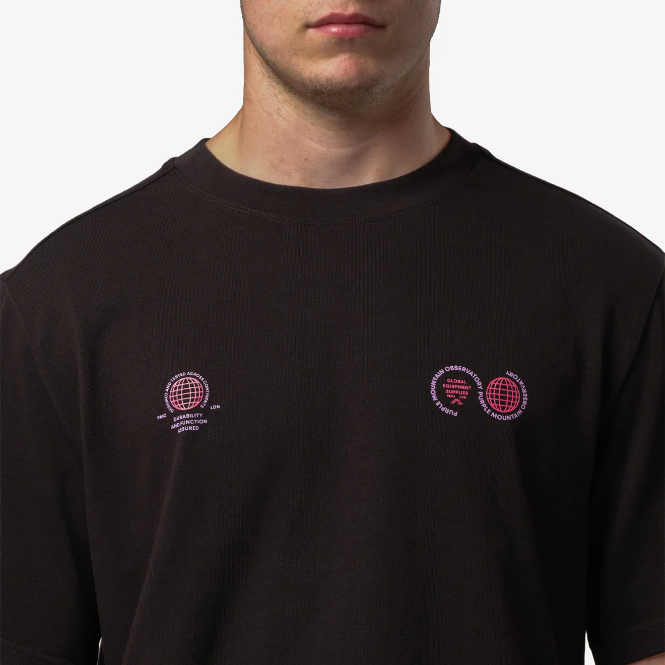 Purple Mountain Observatory Globe S/S Tee Black - Image 4