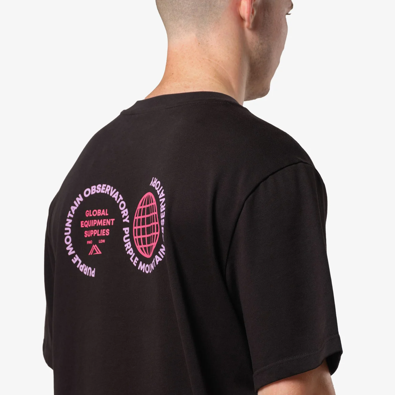 Purple Mountain Observatory Globe S/S Tee Black - Image 5
