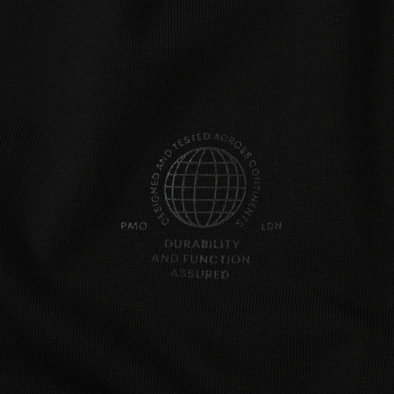 Purple Mountain Observatory Tonal Logo S/S Tee Black - Image 4