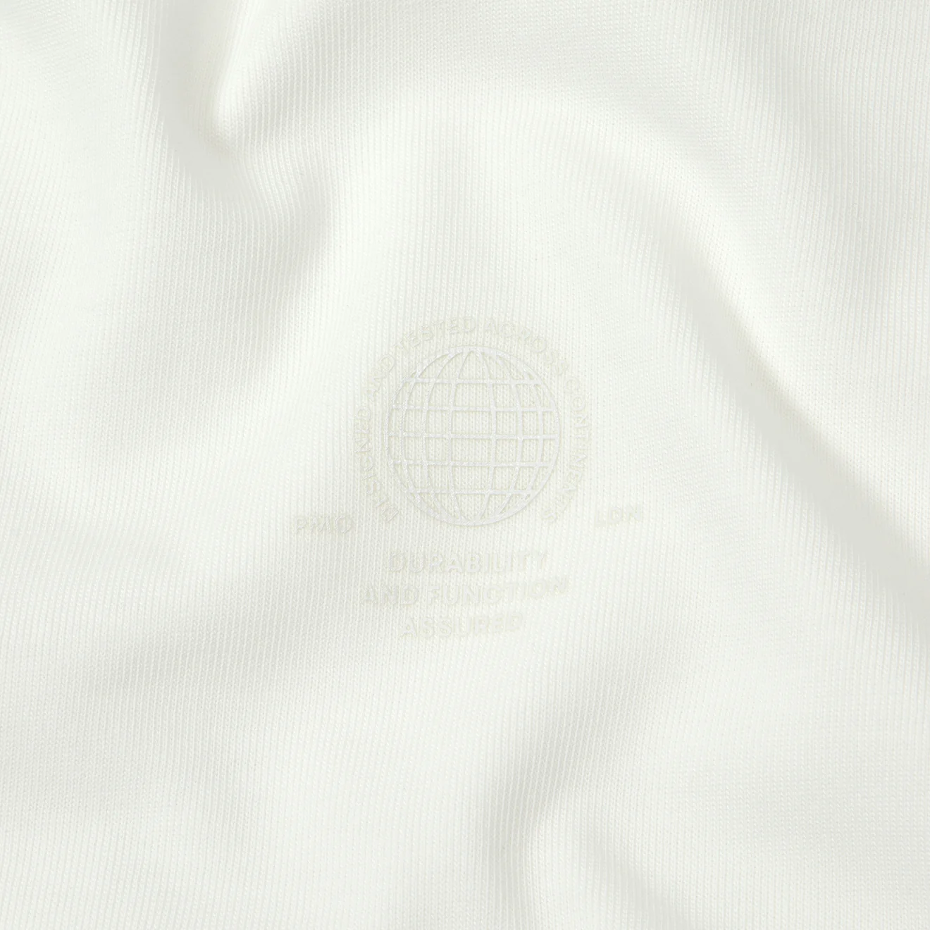 Purple Mountain Observatory Tonal Logo S/S Tee White - Image 3