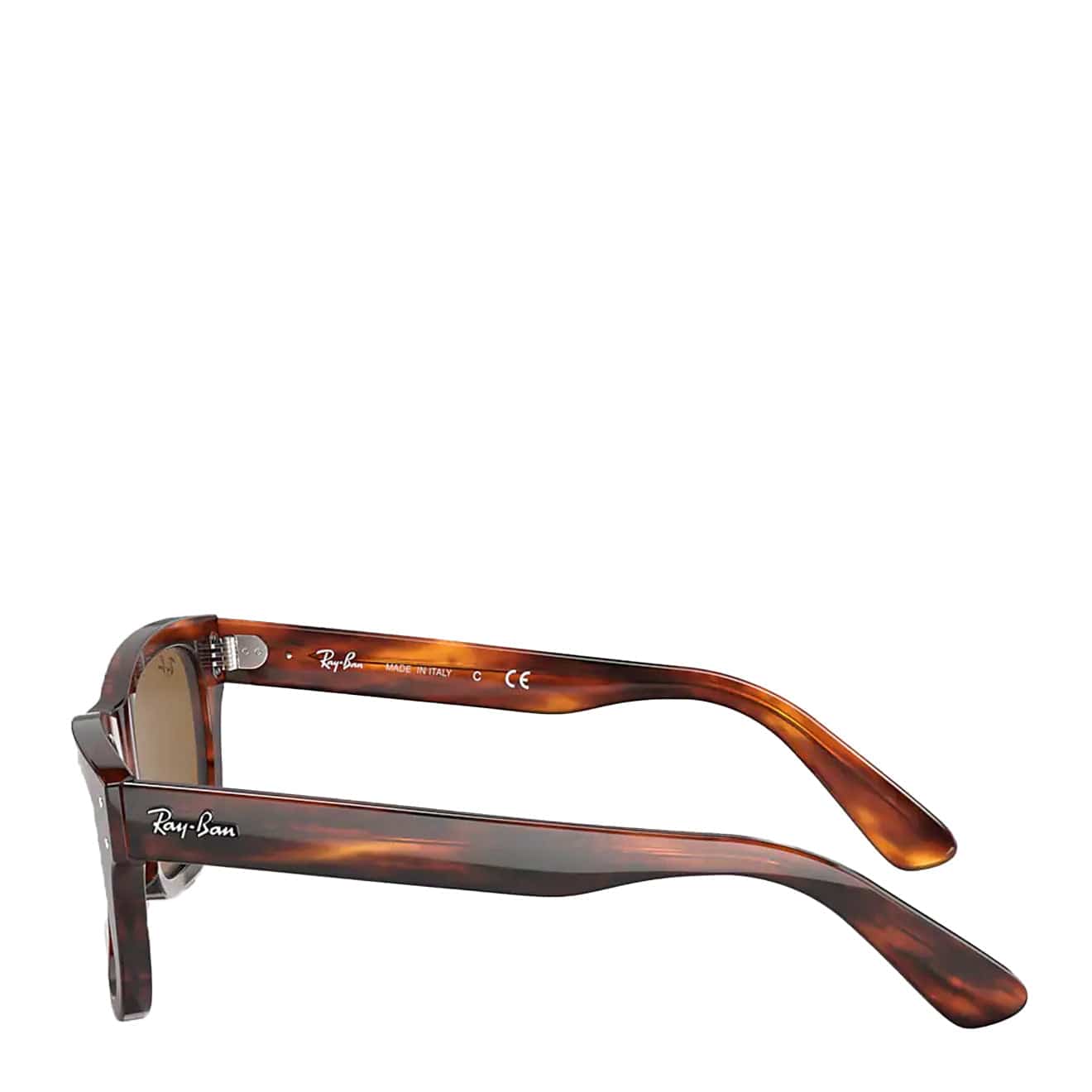 Ray-Ban Mr Burbank RB2283 Sunglasses Striped Havana / Brown - Image 3