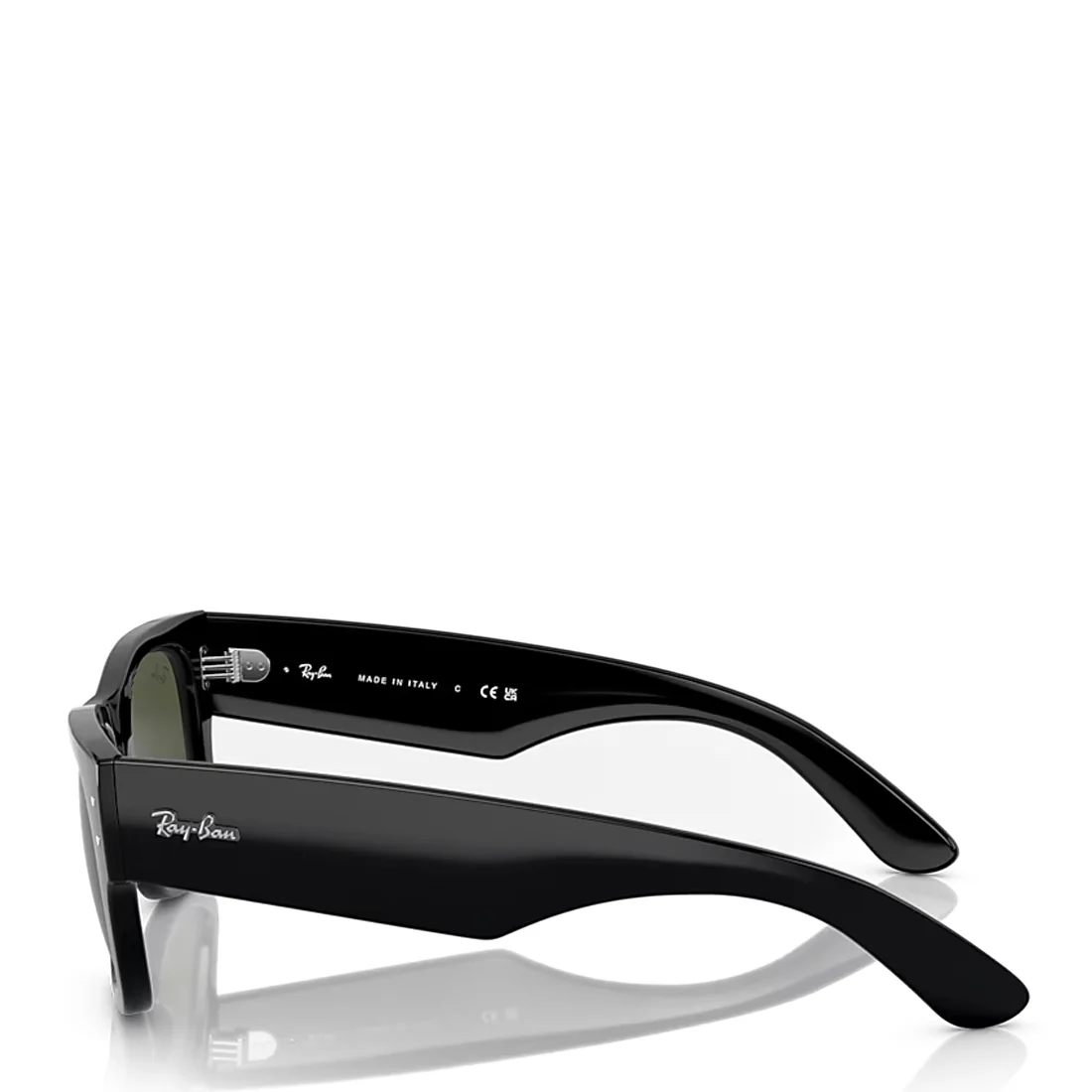 Ray-Ban RB0840S 901/31 51 Mega Wayfarer Sunglasses Polished Black - Image 3