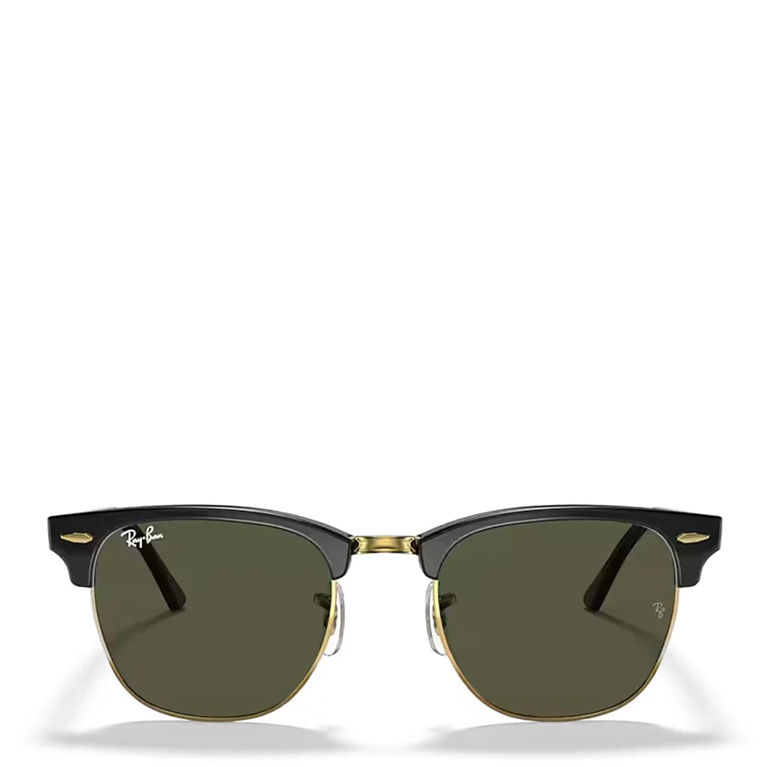 Ray-Ban RB3016 W0365 51 Clubmaster Classic Sunglasses Polished Black / Gold