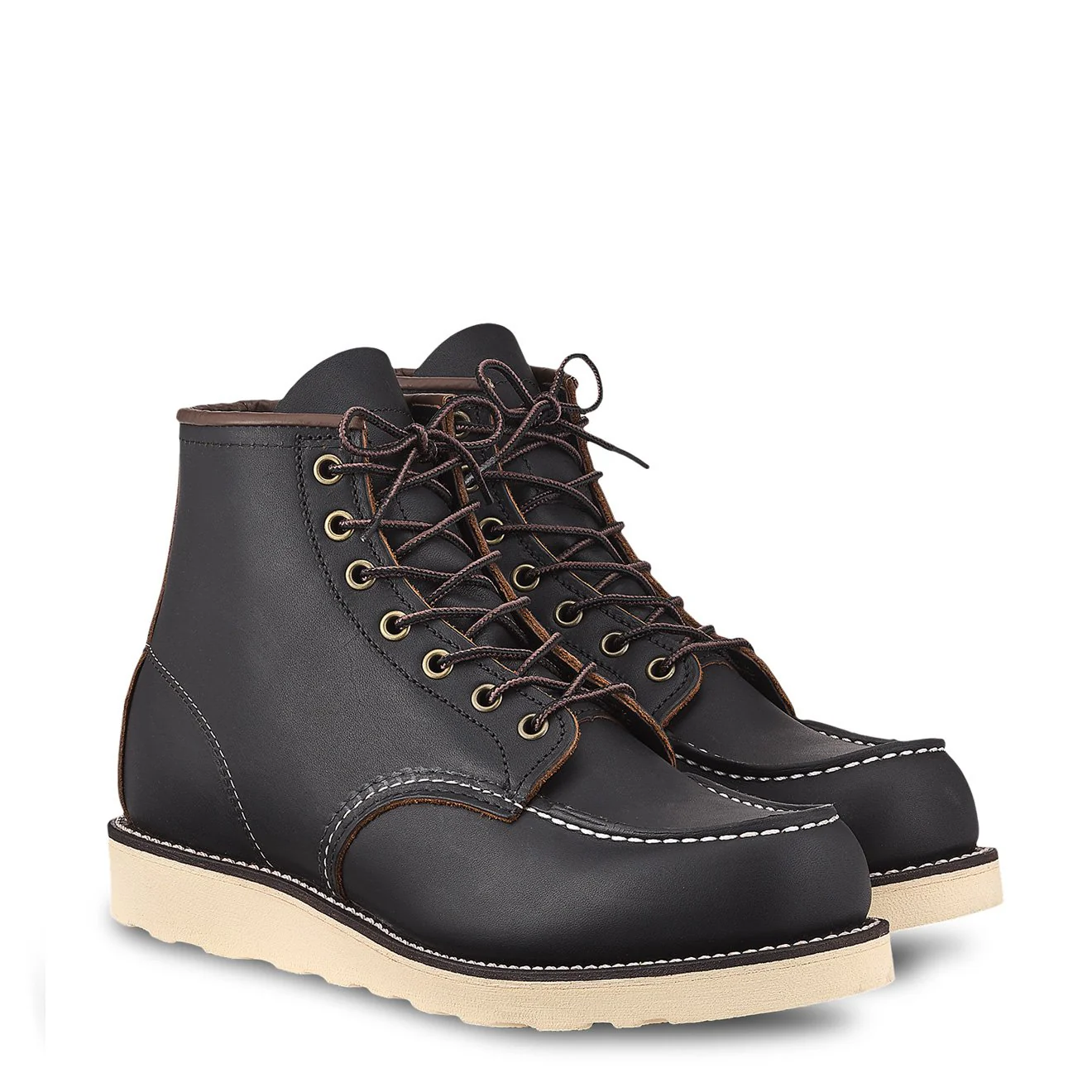 Red Wing 6-inch Classic Moc Boot Black Prairie - Image 2