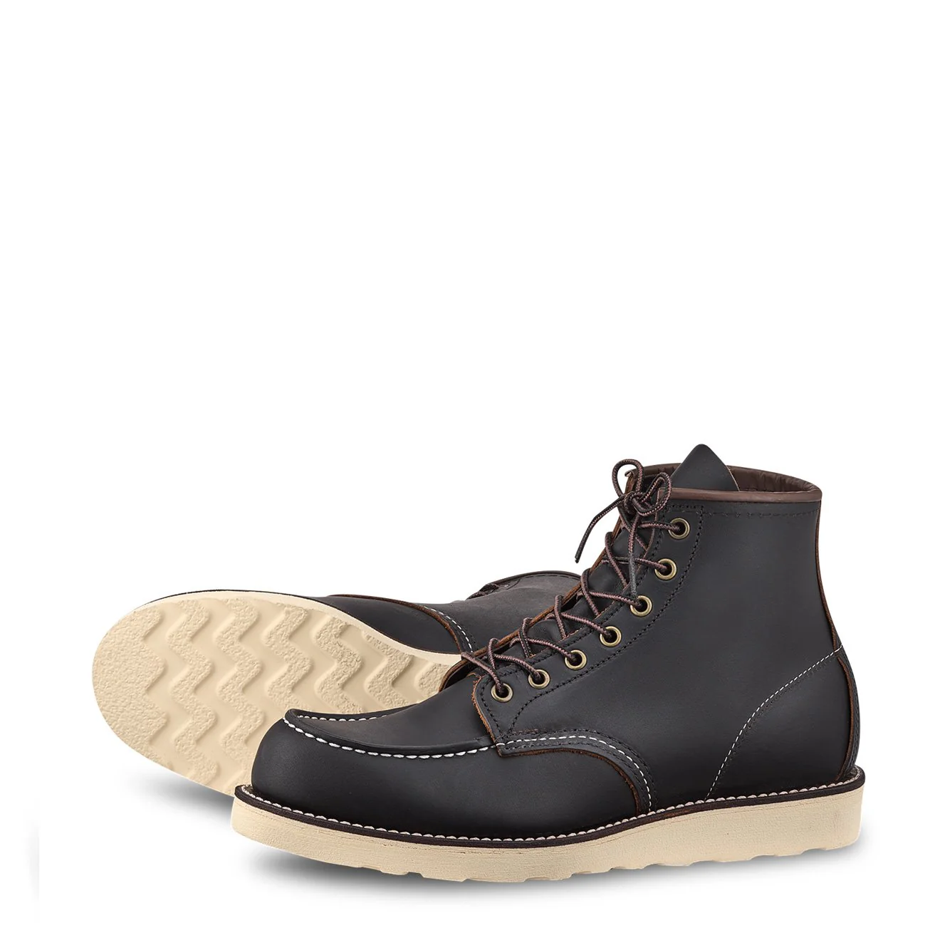 Red Wing 6-inch Classic Moc Boot Black Prairie - Image 5