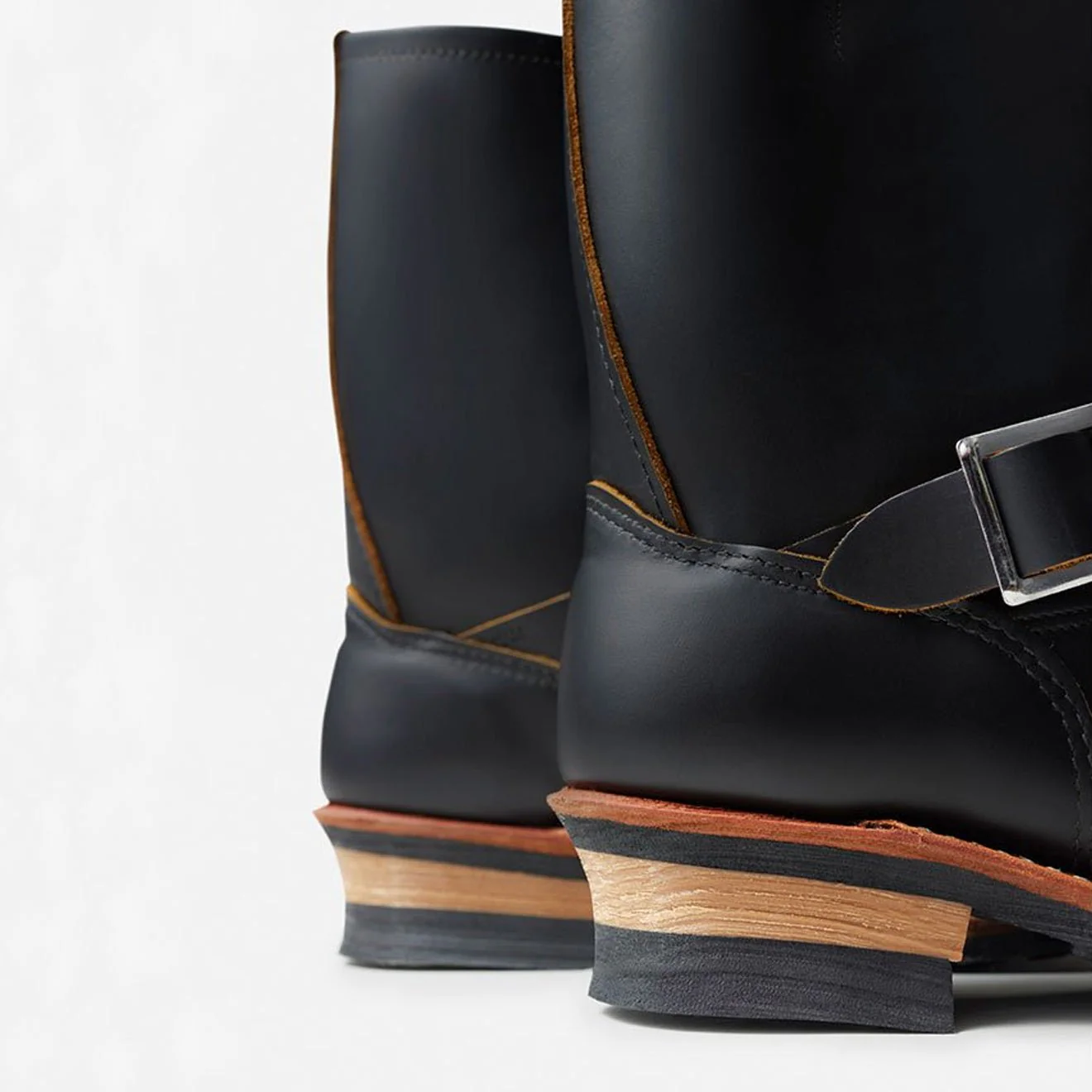 Red Wing Engineer Boots Black Klondike - Image 5