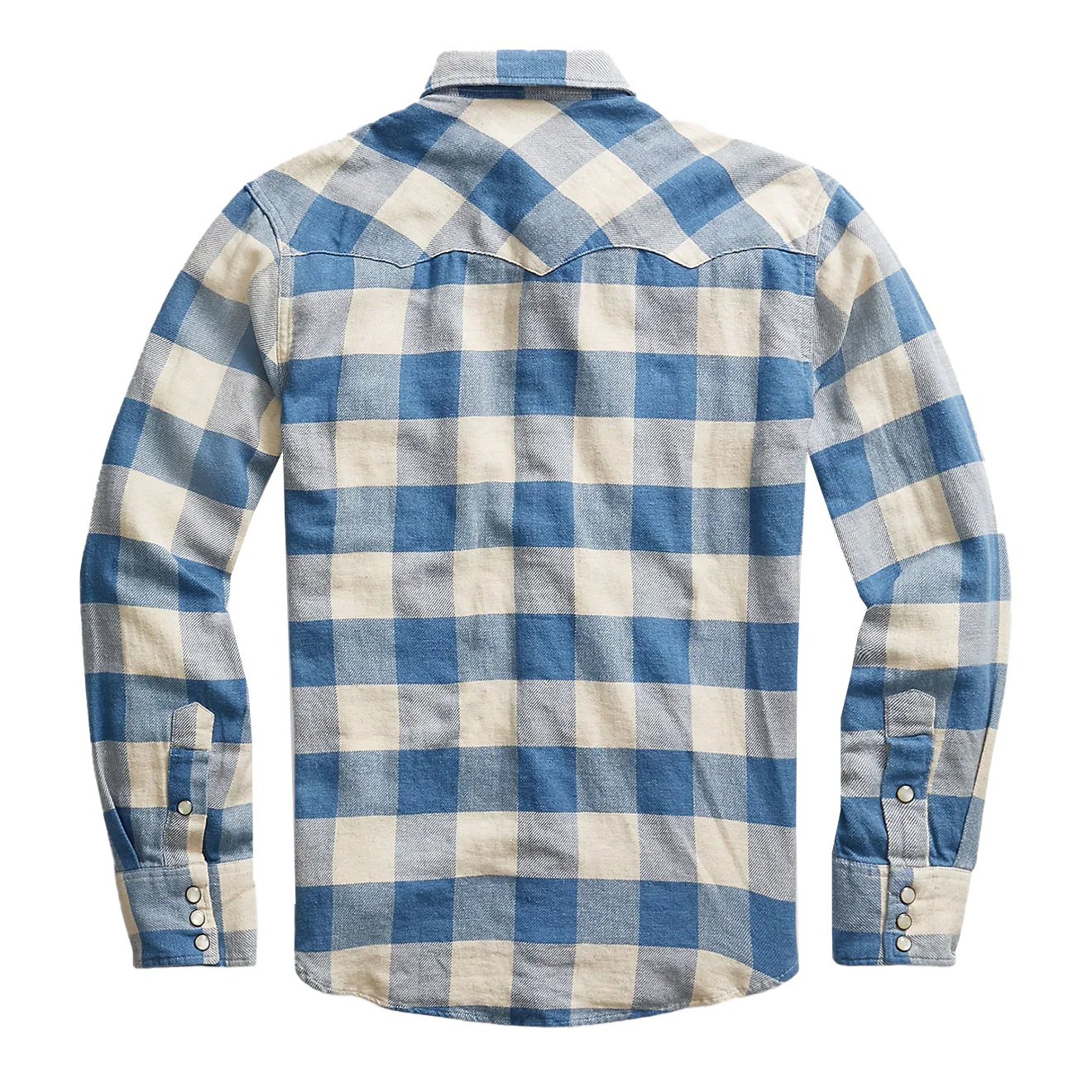 RRL by Ralph Lauren Buffalo L/S Workshirt Indigo / Cream - Image 2