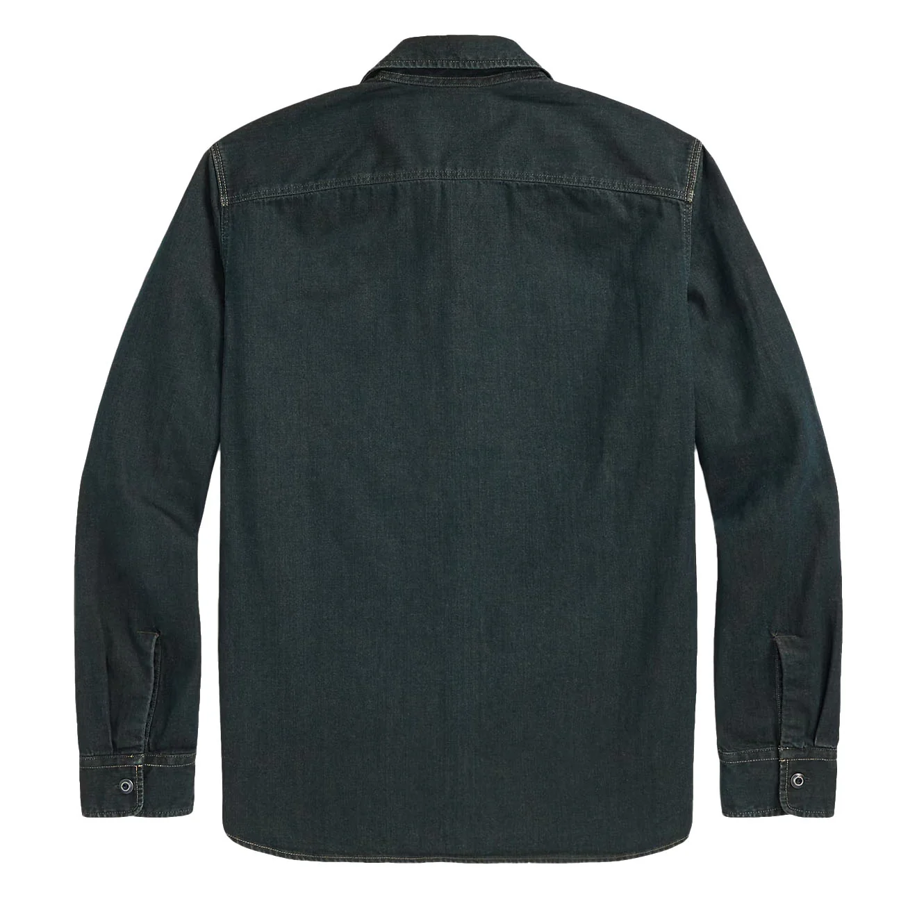 RRL By Ralph Lauren Butte Long Sleeve Sport Shirt Indigo Rinse - Image 2