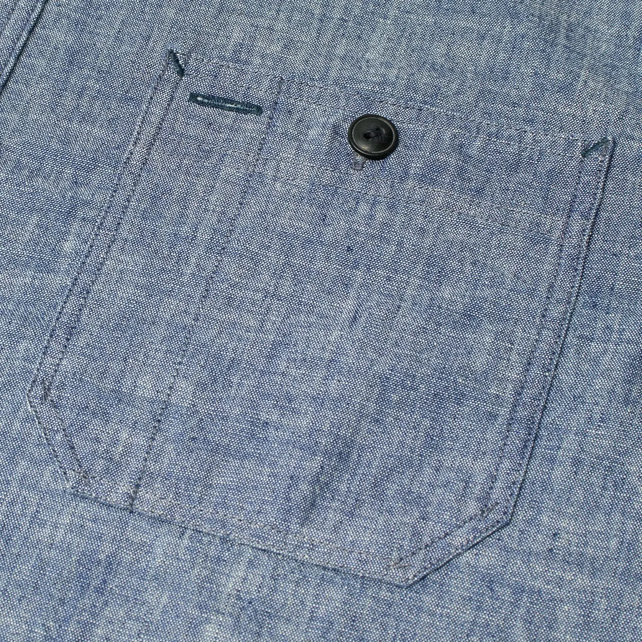 RRL by Ralph Lauren Cameron Workshirt Chambray L/S Rinse - Image 4