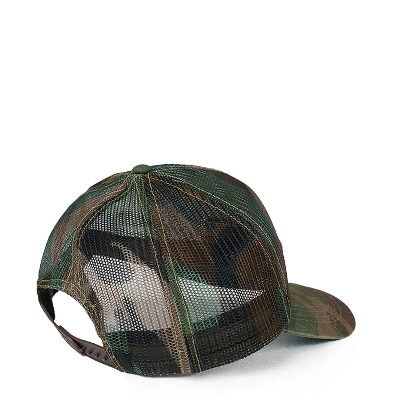 RRL By Ralph Lauren Camo Mesh Trucker Cap Woodland Camo - Image 2