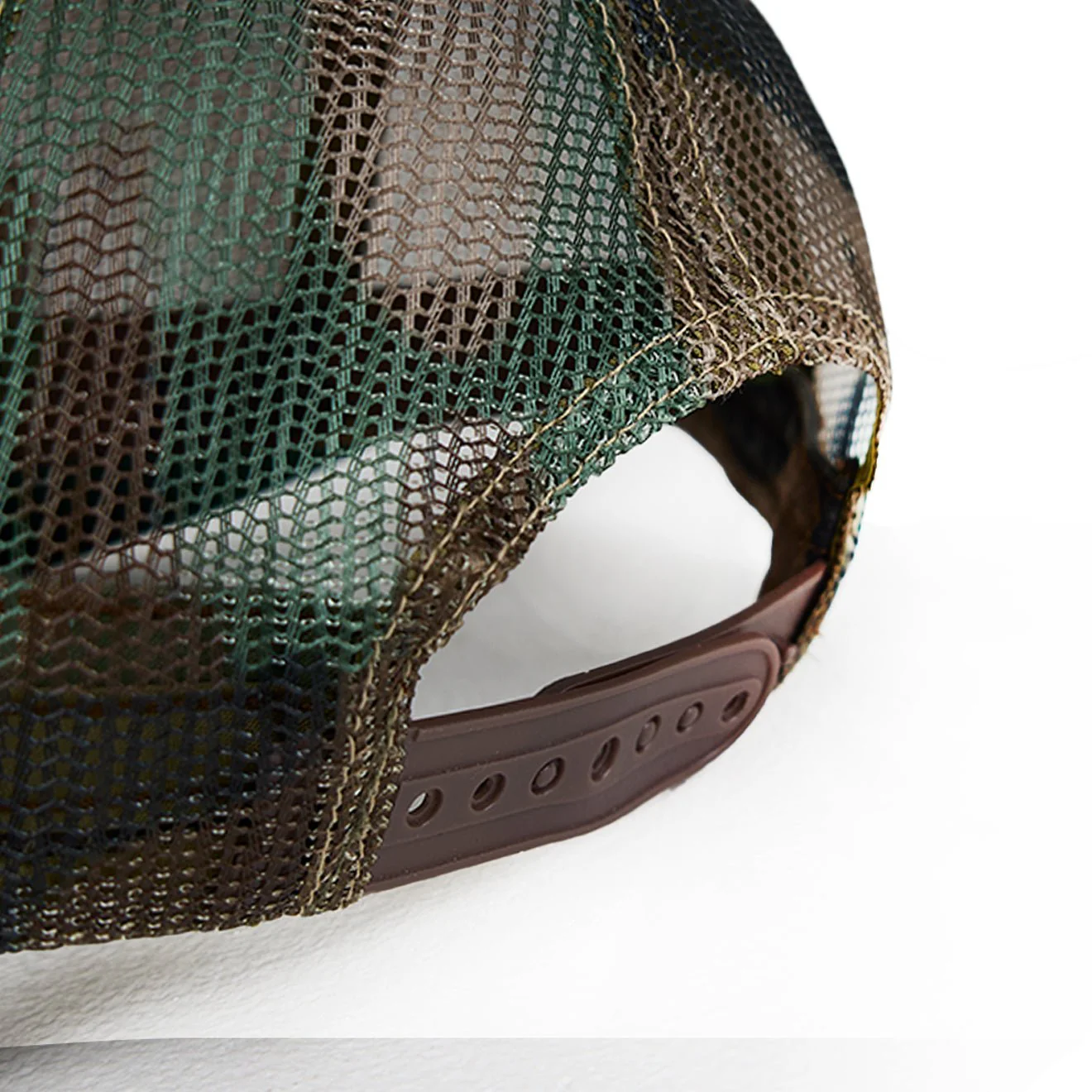RRL By Ralph Lauren Camo Mesh Trucker Cap Woodland Camo - Image 4