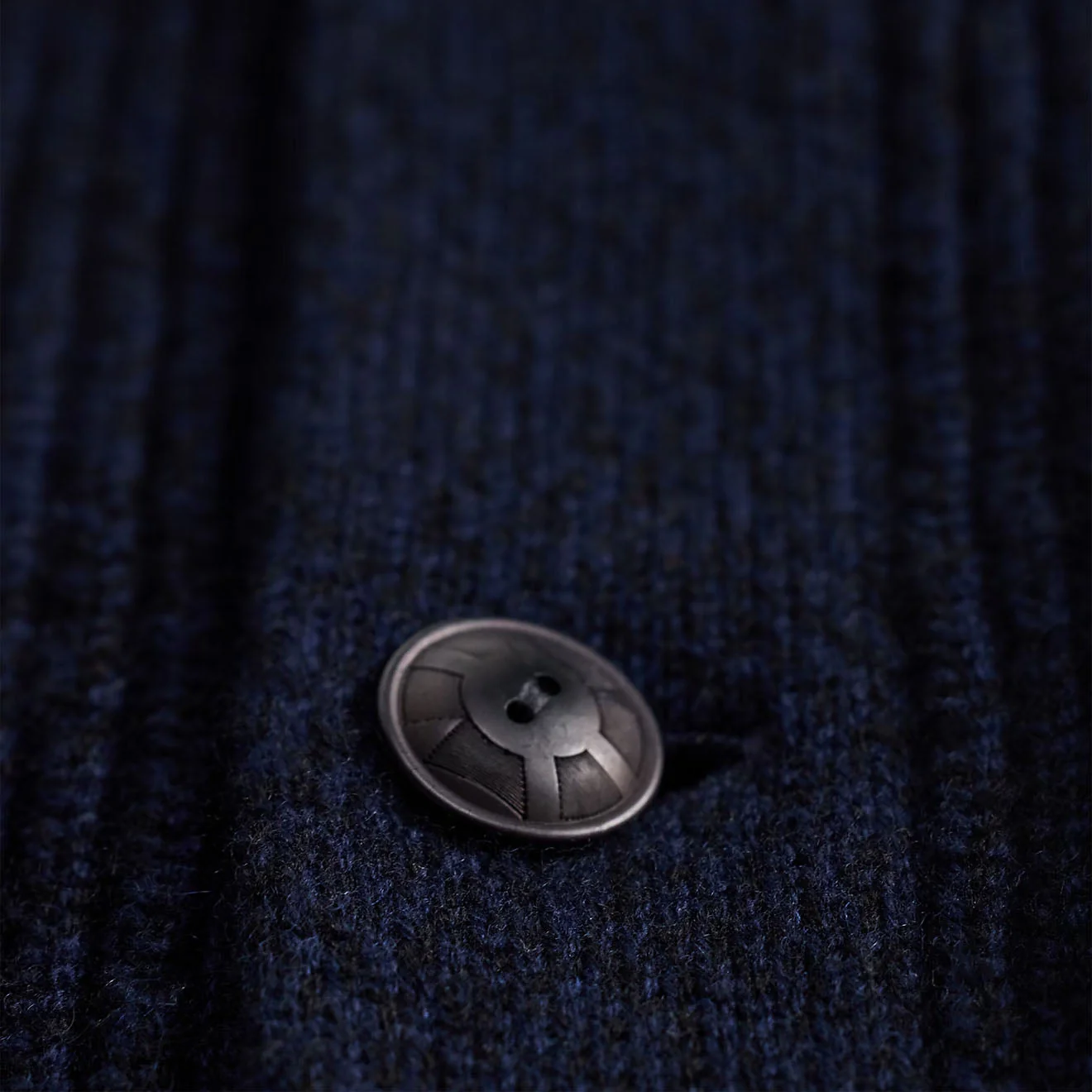 RRL By Ralph Lauren Cashmere Shawl-Collar Cardigan Navy Heather - Image 4