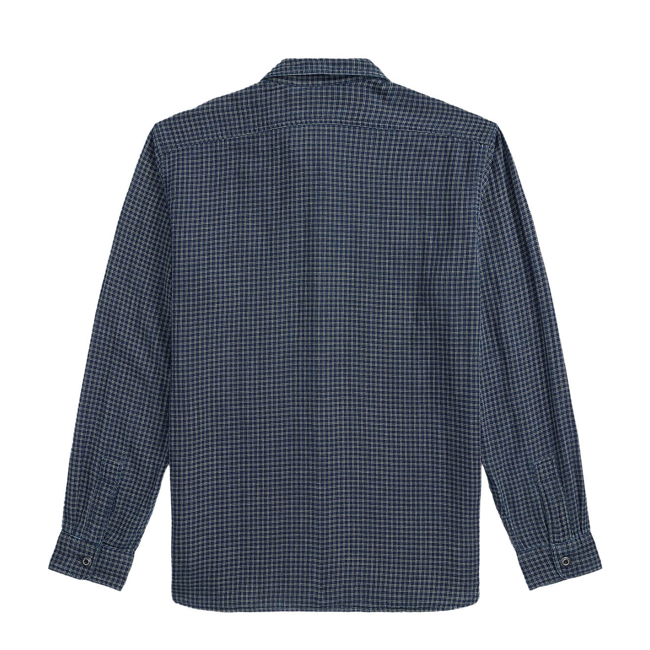 RRL By Ralph Lauren Checked Double Faced Workshirt Indigo - Image 2