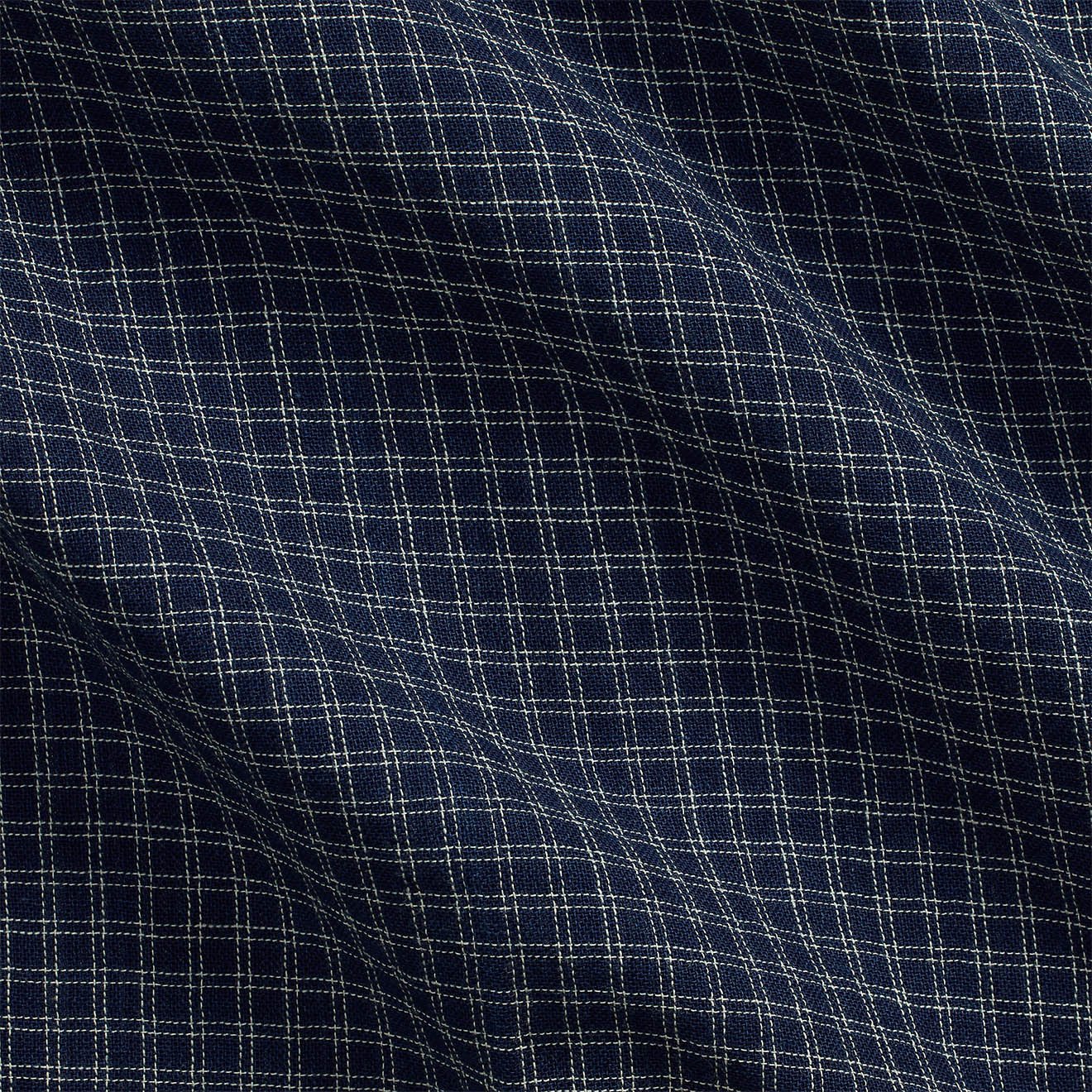 RRL By Ralph Lauren Checked Double Faced Workshirt Indigo - Image 6