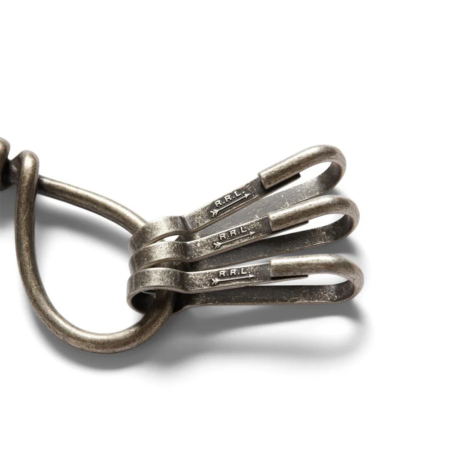 RRL by Ralph Lauren Concha Chain Keyfob Dark Brown - Image 3