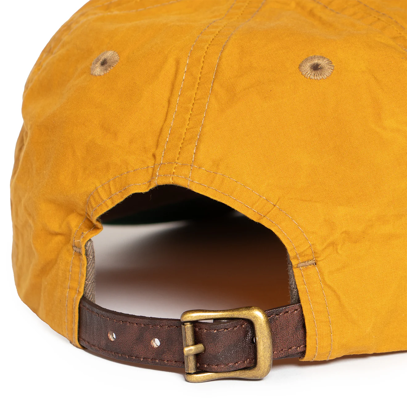 RRL by Ralph Lauren Corduroy-Bill Oilcloth Ball Cap Antique Gold - Image 3