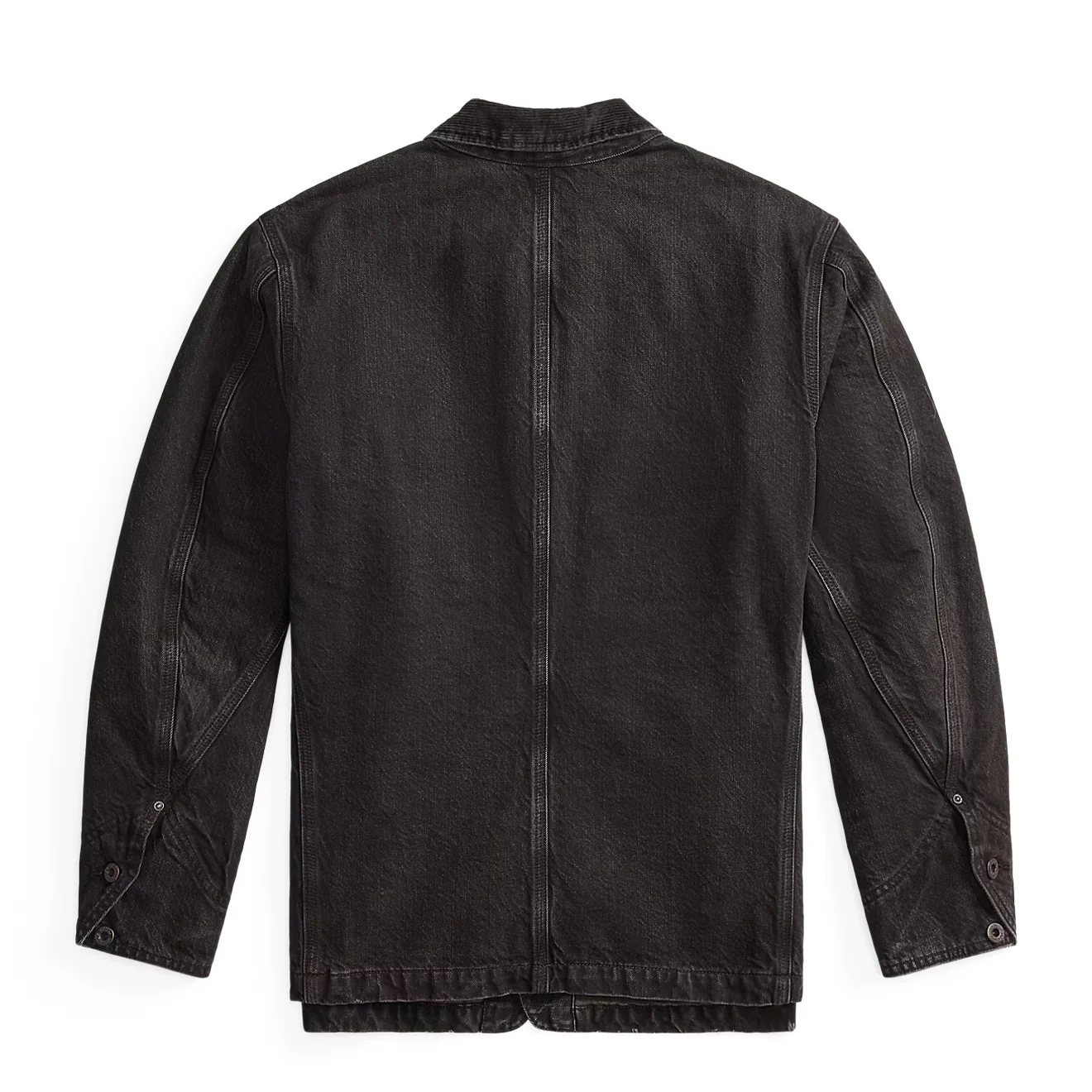 RRL By Ralph Lauren Corduroy-Collar Denim Jacket Black - Image 3