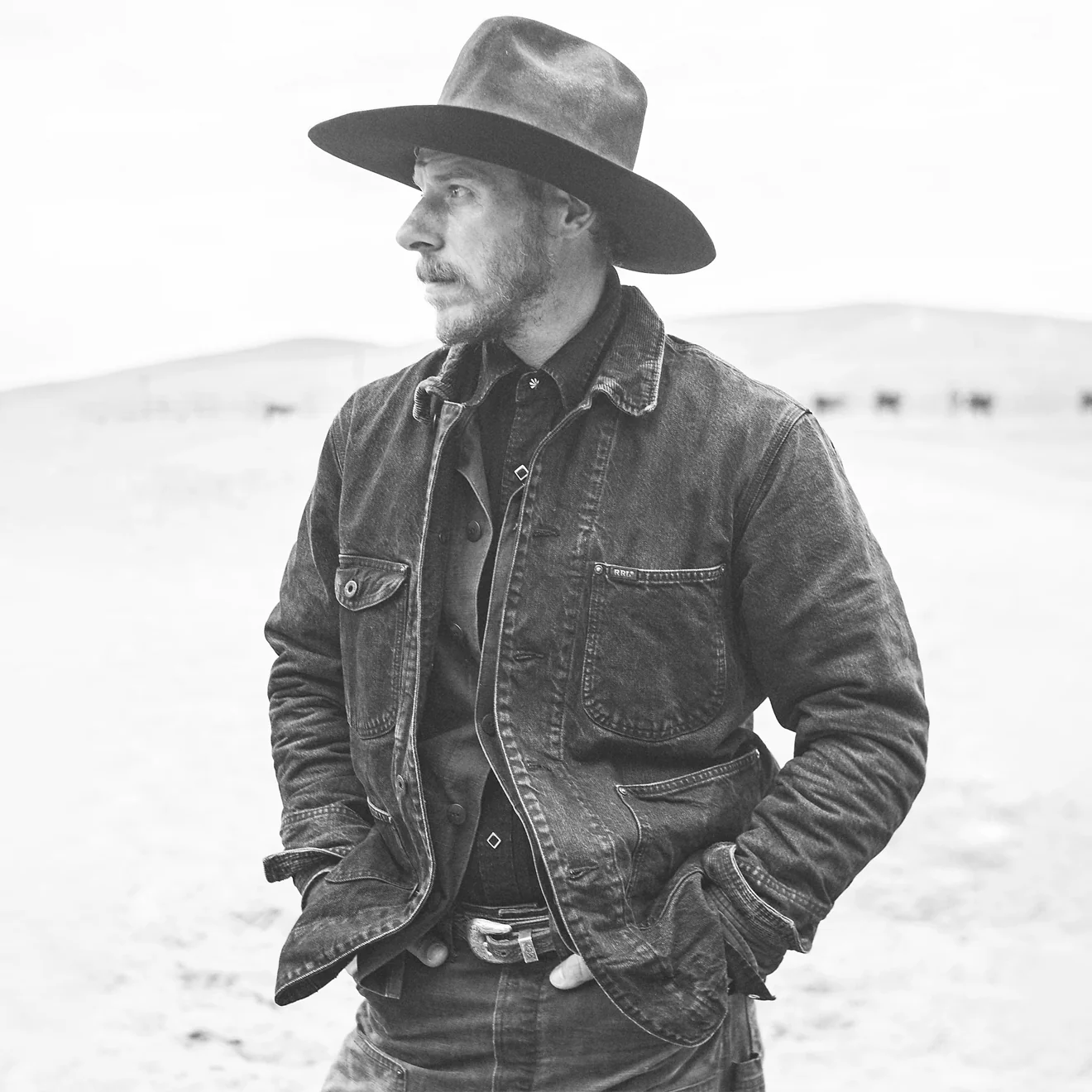 RRL By Ralph Lauren Corduroy-Collar Denim Jacket Black - Image 6
