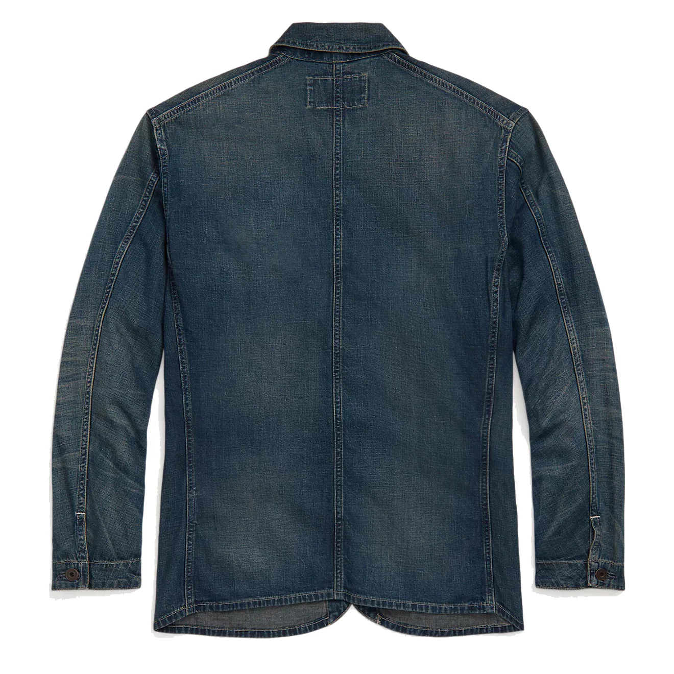 RRL by Ralph Lauren Cotton-Linen Denim Engineer Jacket Torrington Wash - Image 2