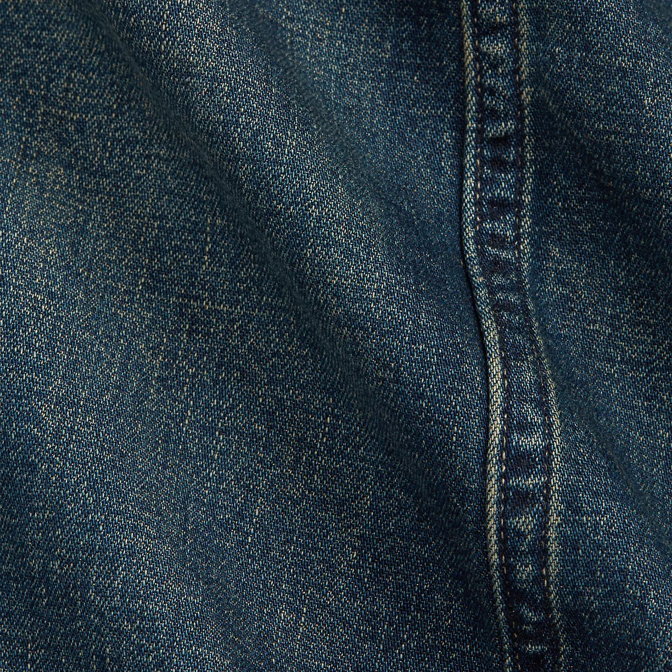 RRL by Ralph Lauren Cotton-Linen Denim Engineer Jacket Torrington Wash - Image 3