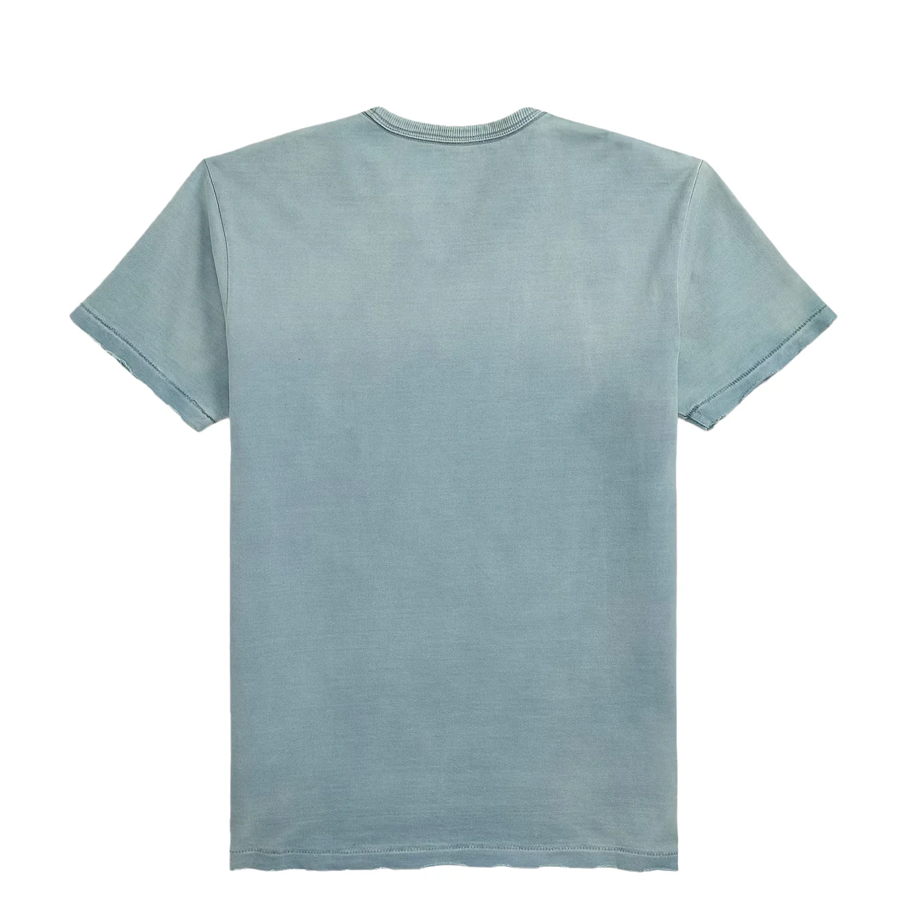 RRL By Ralph Lauren Distressed Jersey Graphic T Shirt Washed Indigo - Image 2