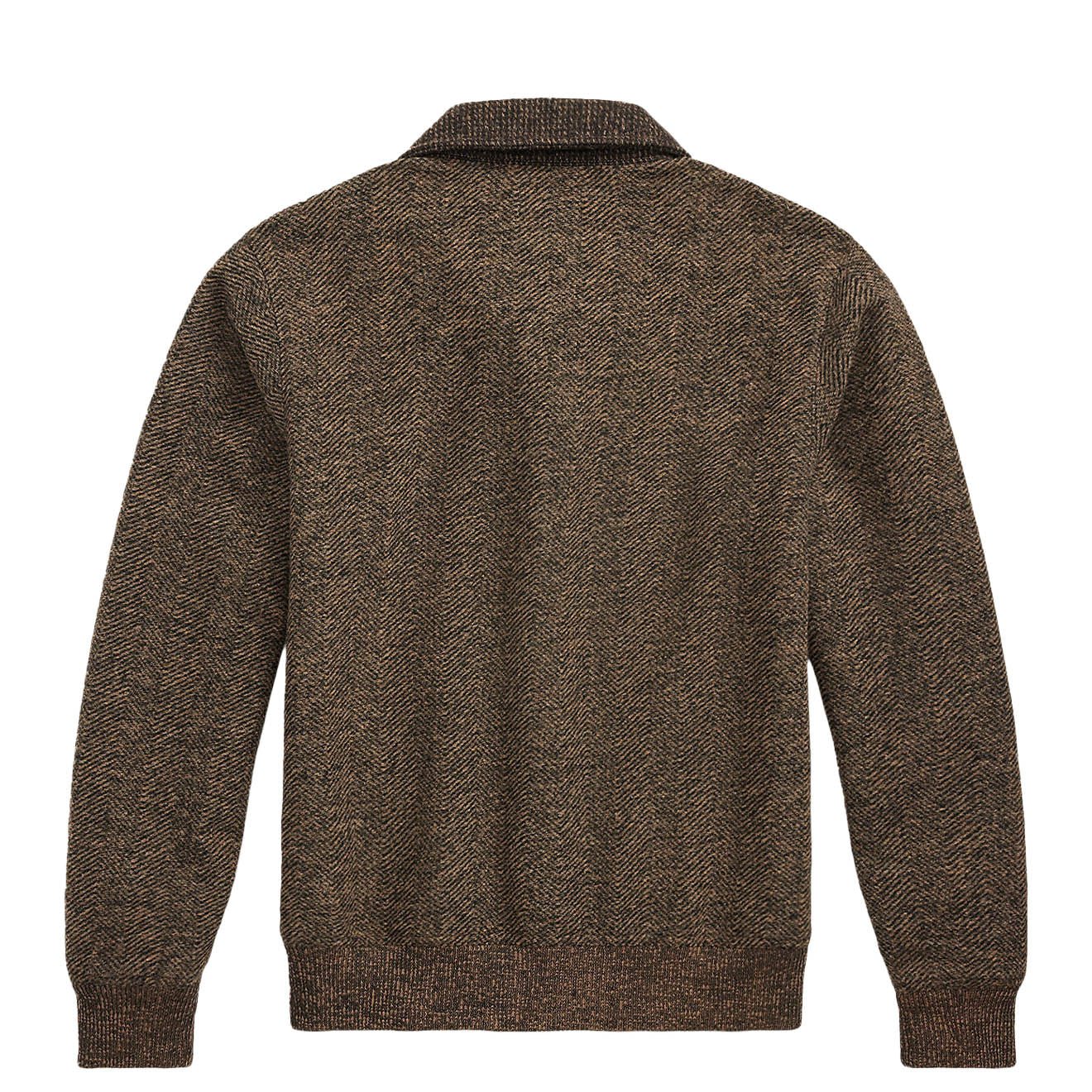 RRL By Ralph Lauren Double Knit Tweed Cardigan Brown / Multi - Image 2