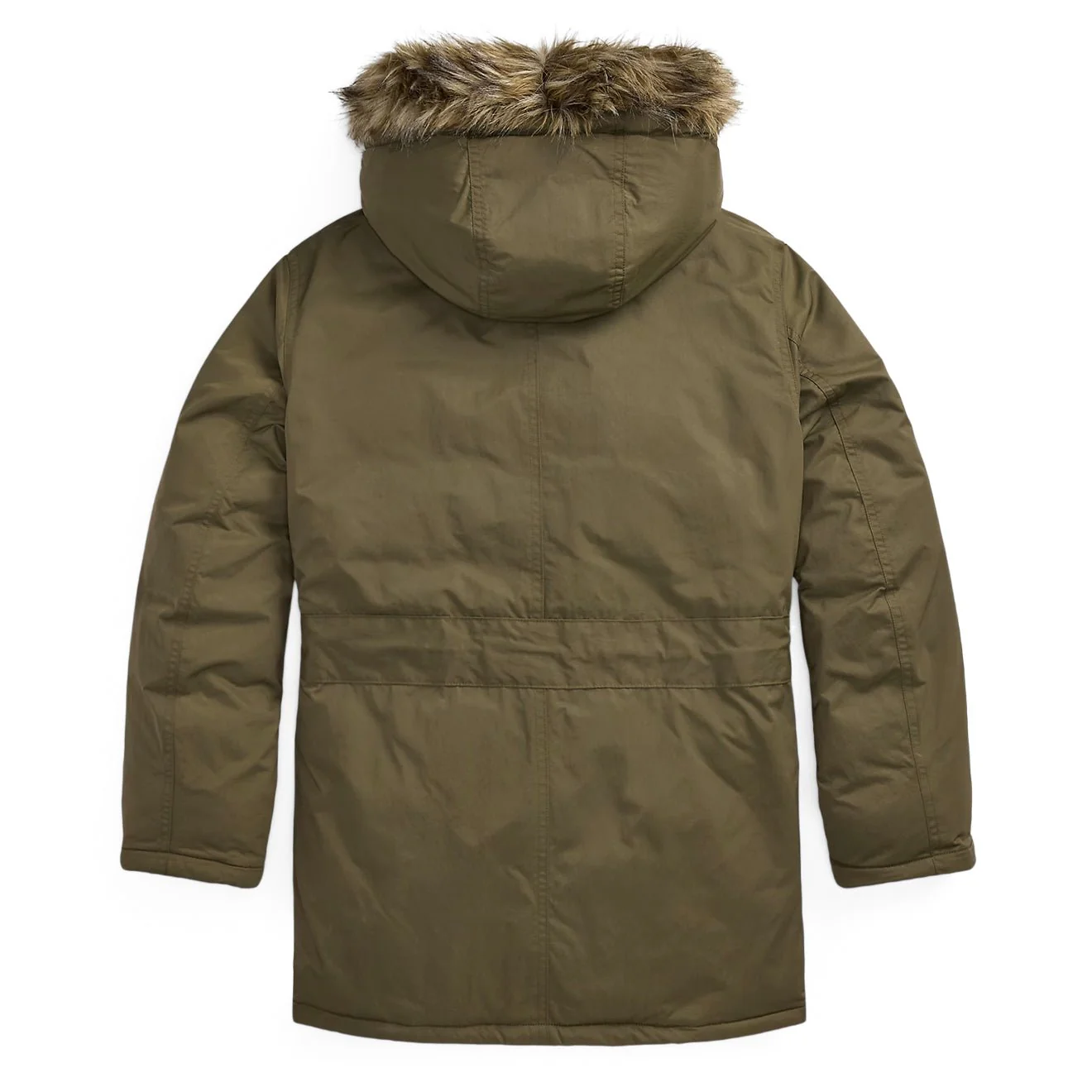 RRL by Ralph Lauren Faux-Fur-Trim Parka Vintage Olive - Image 3