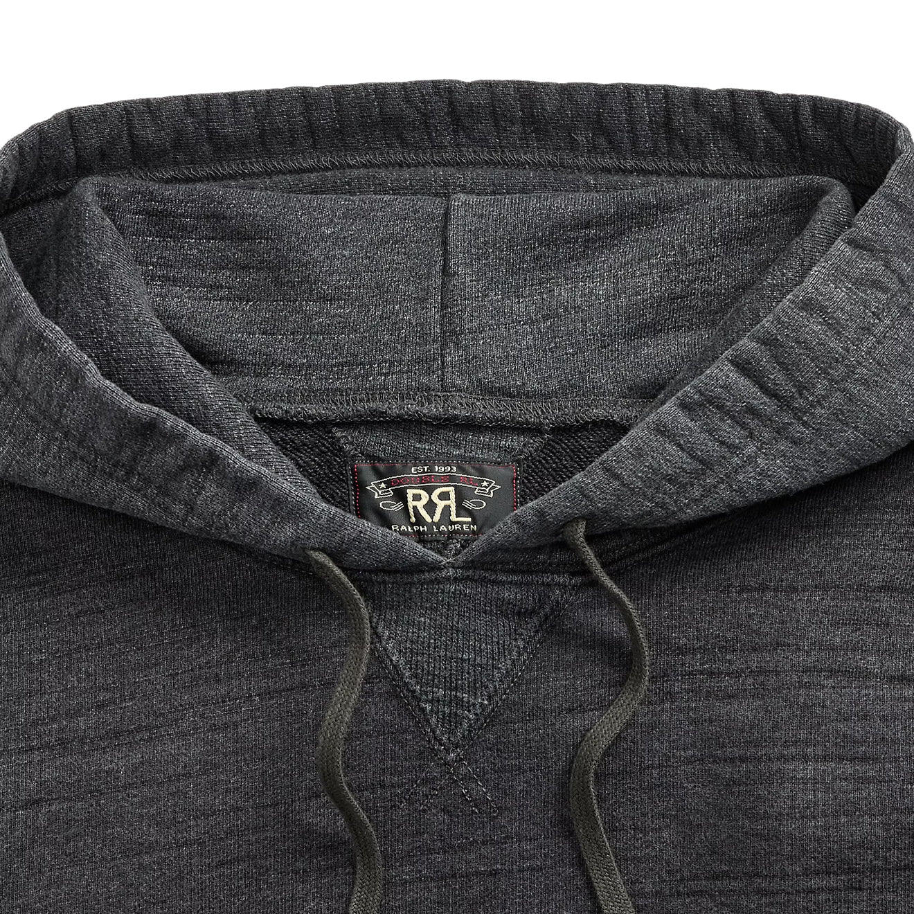 RRL By Ralph Lauren French Terry Hoodie Charcoal Heather / Multi - Image 3