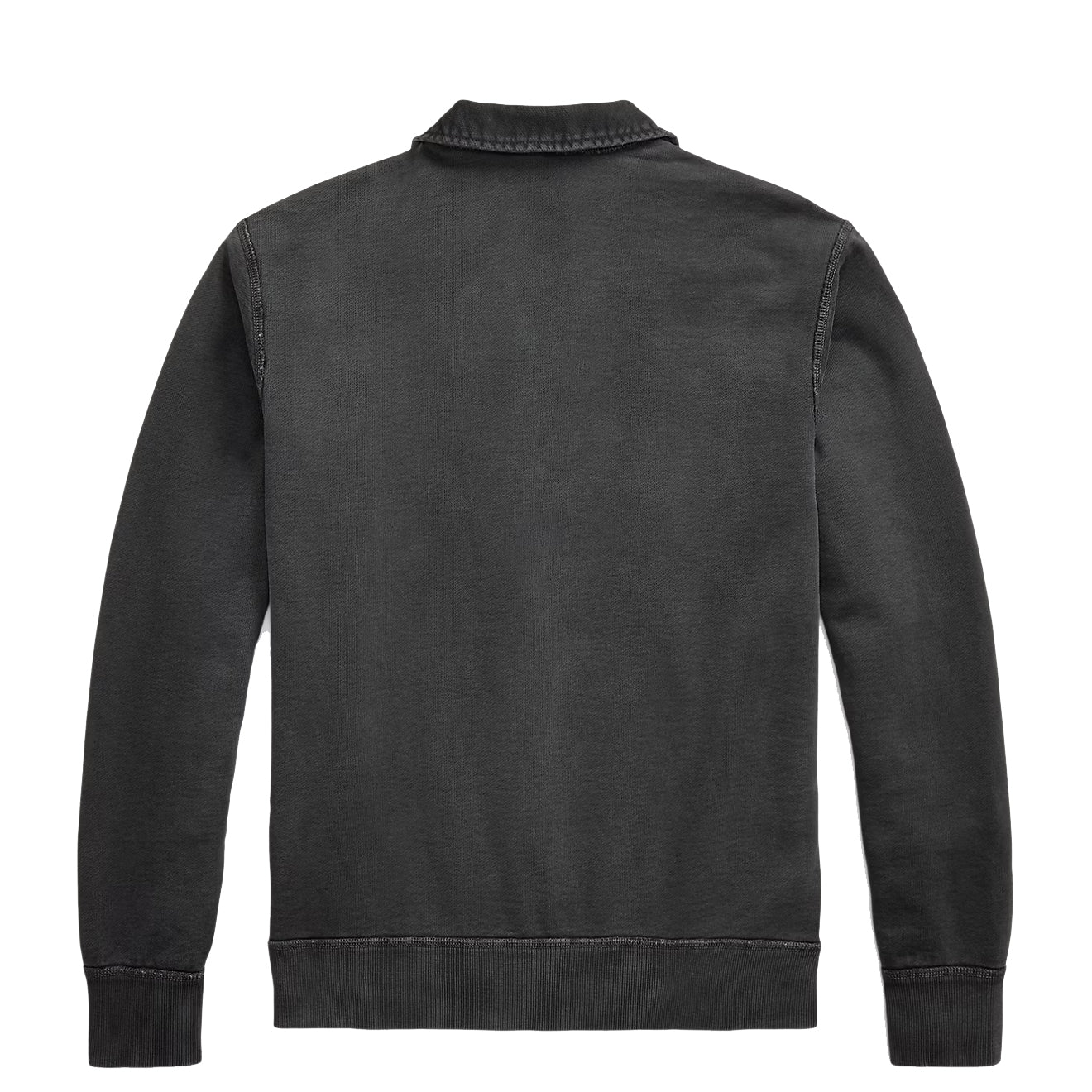 RRL By Ralph Lauren French Terry Quarter Zip Faded Black - Image 2
