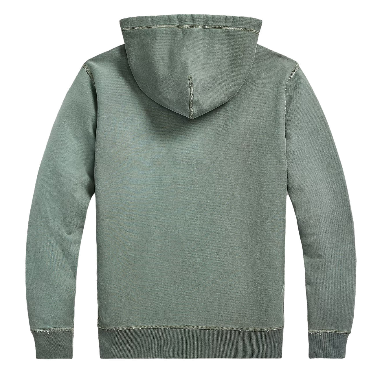 RRL by Ralph Lauren Garment-Dyed Fleece Hoodie Collegiate Green - Image 2