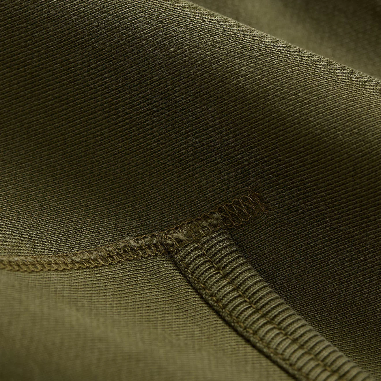 RRL By Ralph Lauren Garment-Dyed Fleece Hoodie Olive - Image 3