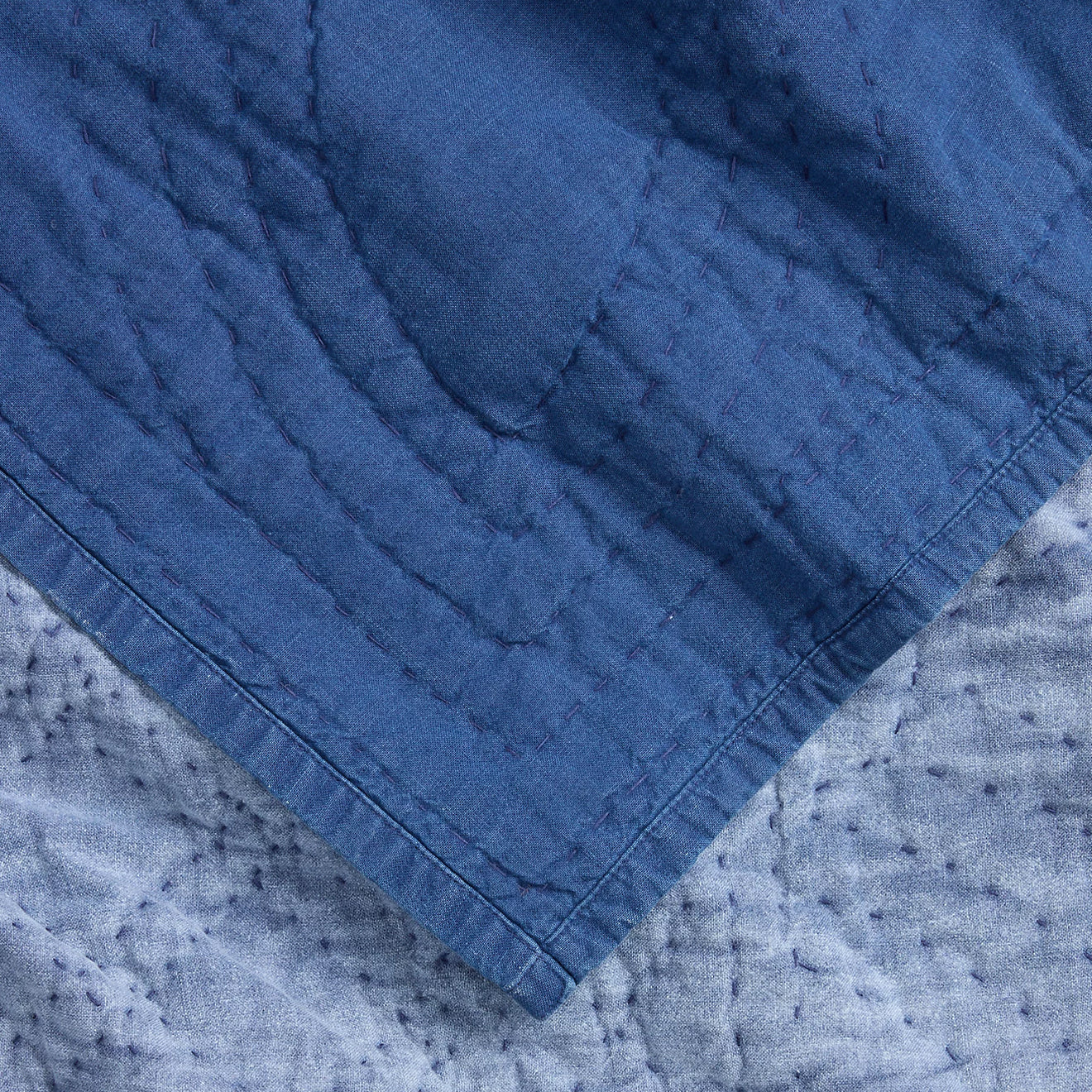 RRL by Ralph Lauren Hand-Embroidered Indigo Quilt Indigo - Image 2