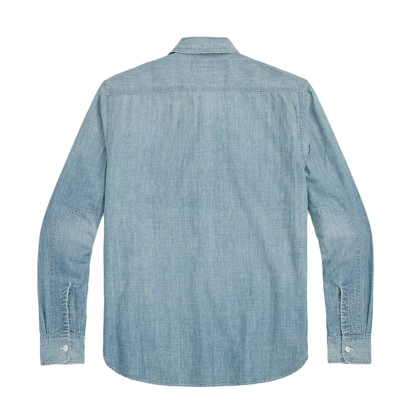 RRL By Ralph Lauren Indigo Chambray Workshirt Medium Wash - Image 2
