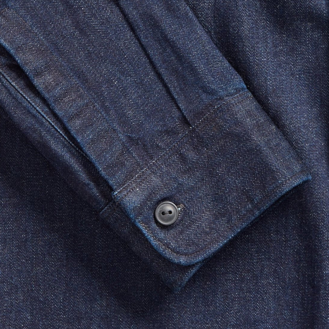 RRL by Ralph Lauren Indigo Cotton-Linen Denim Workshirt Rinse Wash - Image 4