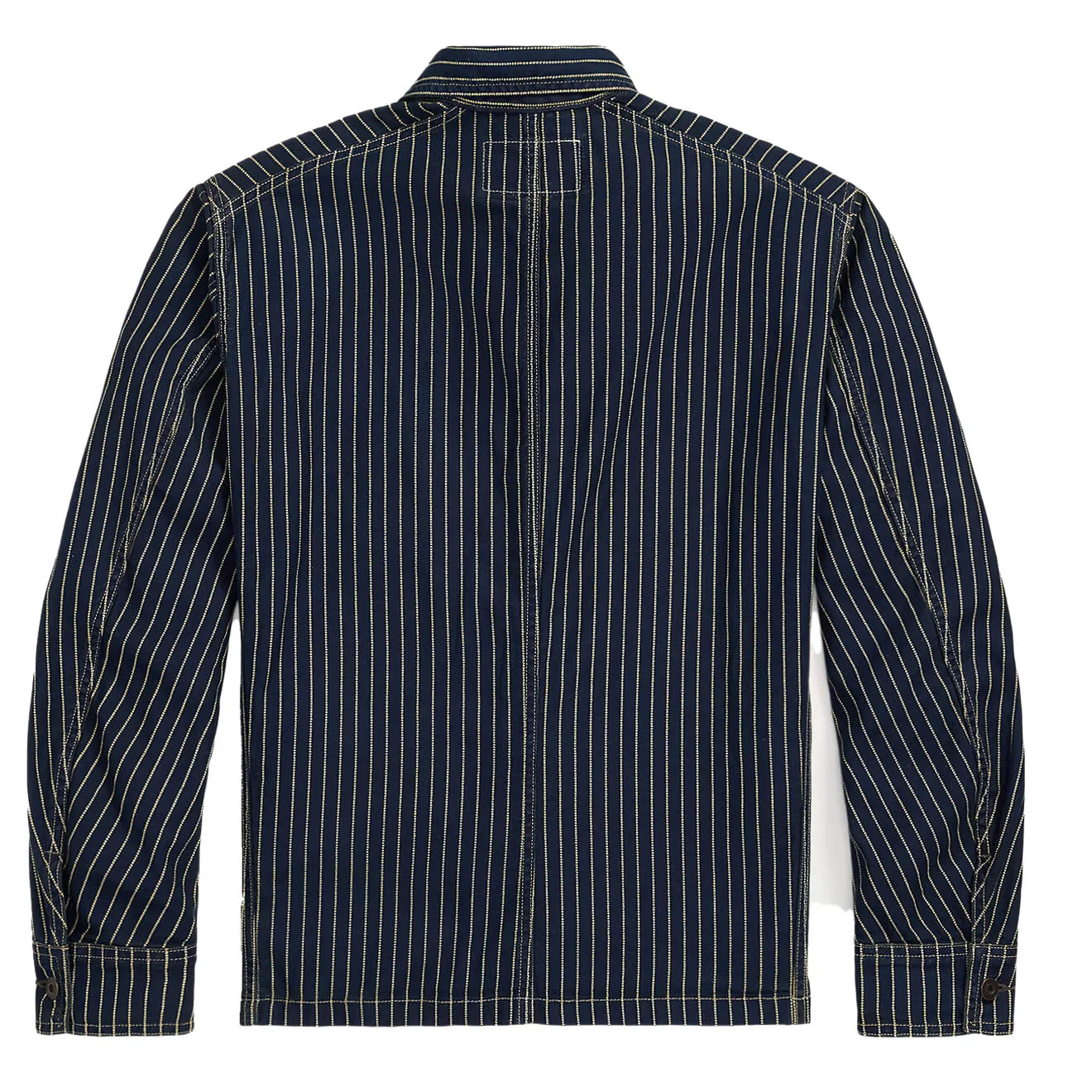 RRL By Ralph Lauren Indigo Dot-Stripe Twill Engineer Coat Indigo Rinse - Image 2
