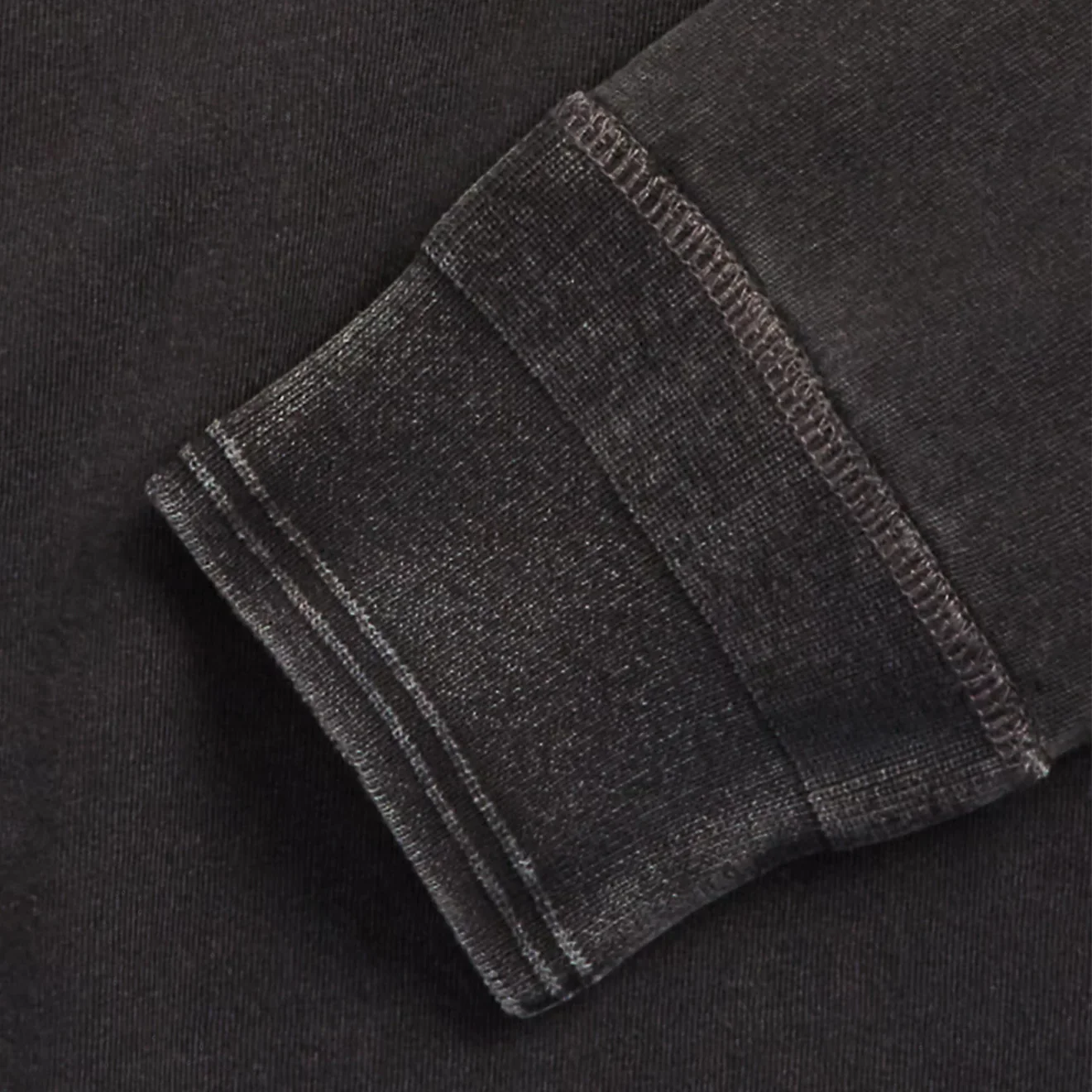 RRL by Ralph Lauren Indigo Jersey Henley Shirt Sulphur Black - Image 4