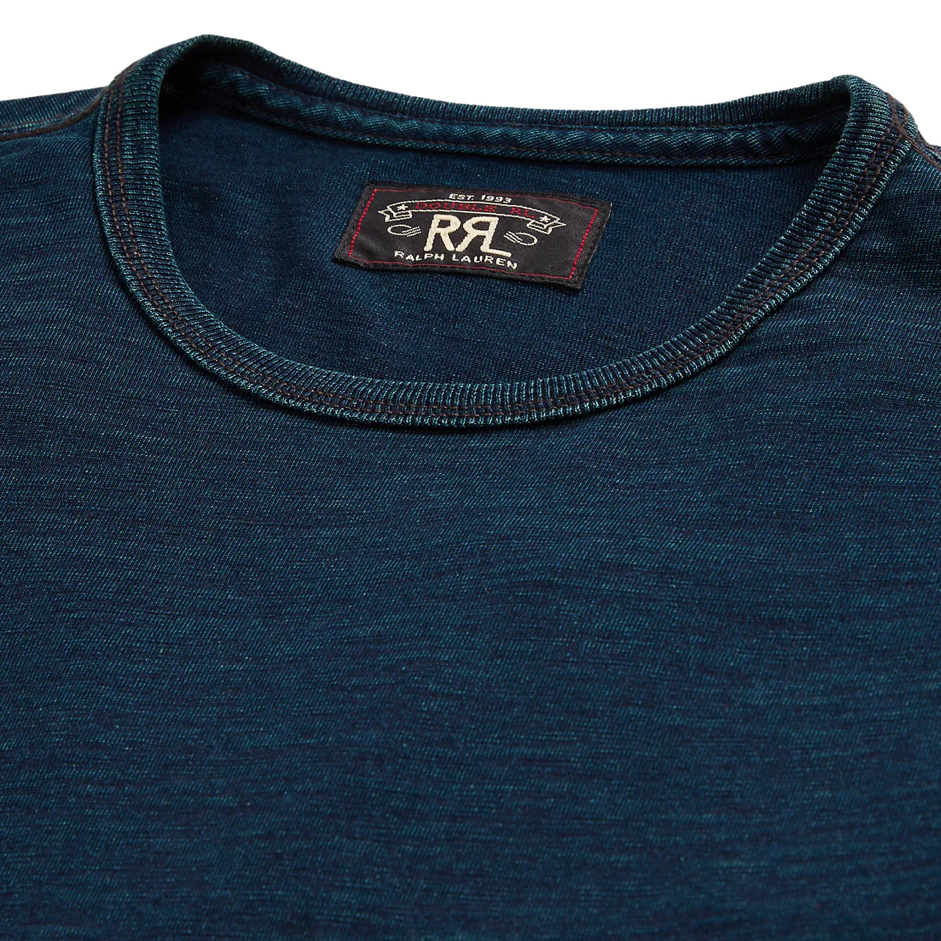 RRL by Ralph Lauren Indigo Jersey Long-Sleeve T-Shirt Indigo - Image 3
