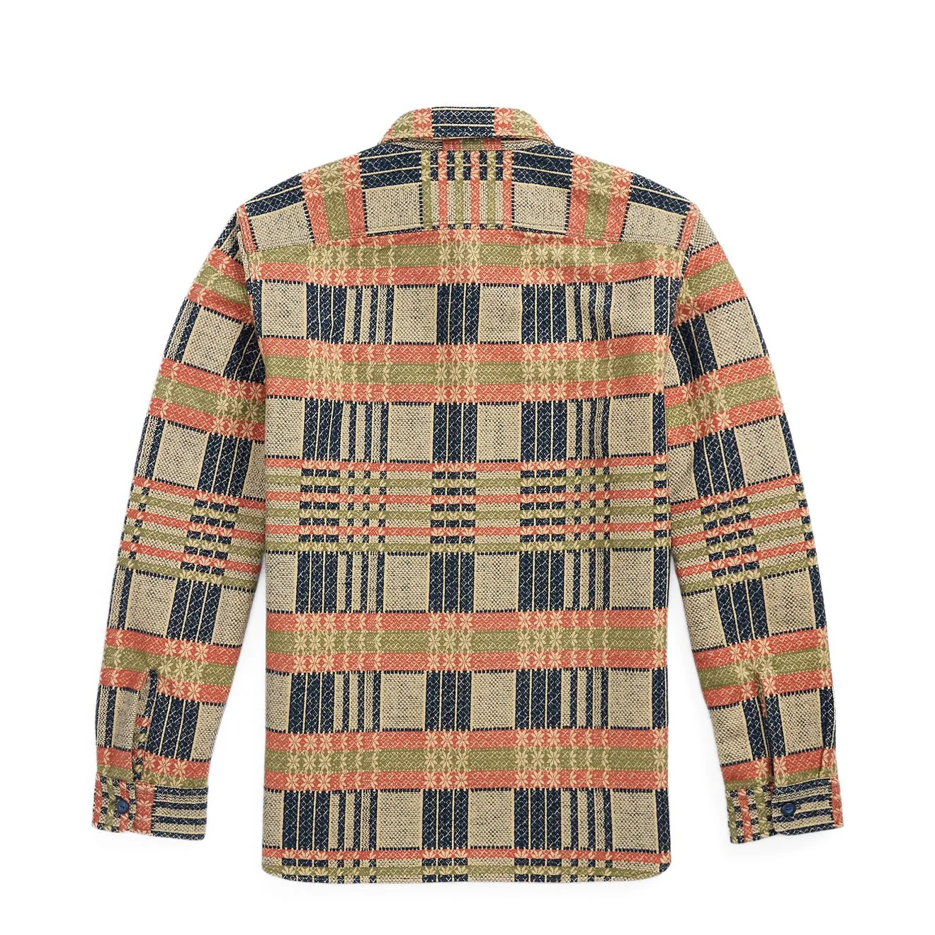 RRL by Ralph Lauren Jacquard Workshirt Navy Multi - Image 2