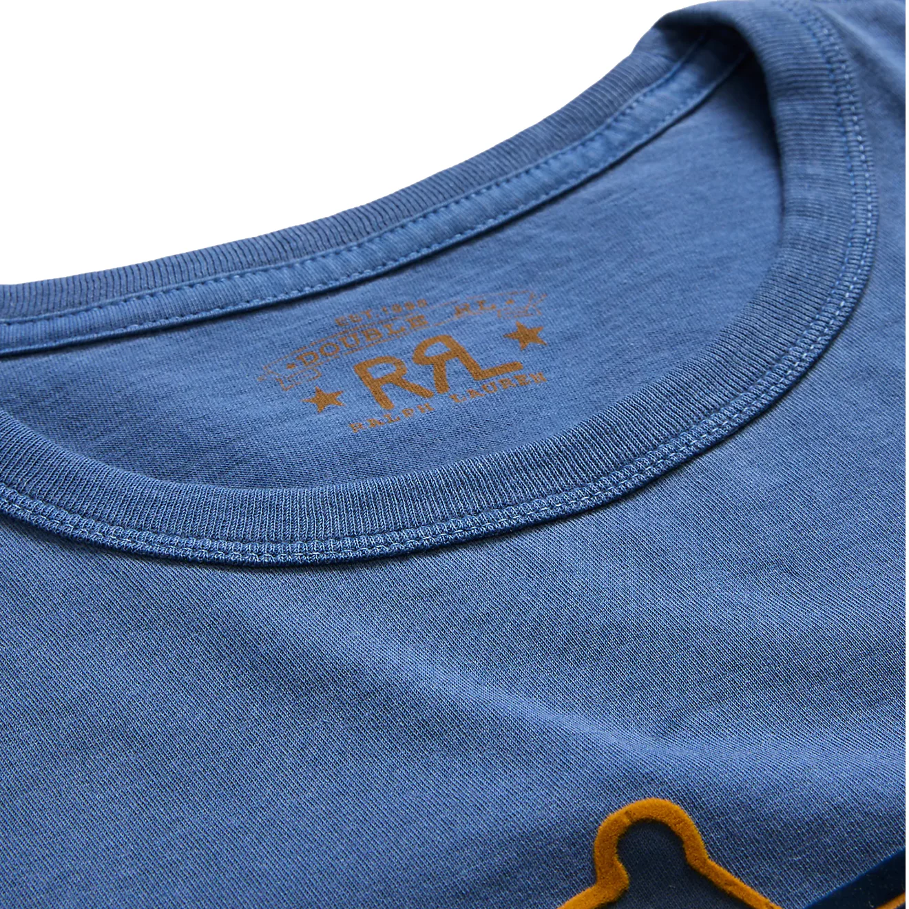 RRL by Ralph Lauren Jersey Graphic T-Shirt Blue - Image 4