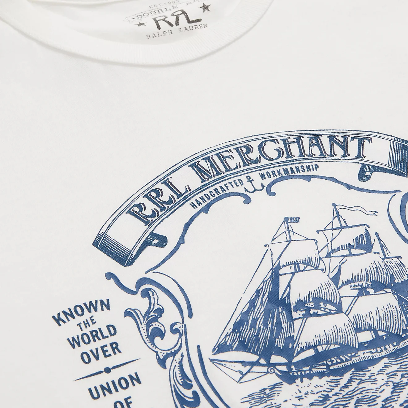 RRL by Ralph Lauren Jersey Graphic T-Shirt Warm White - Image 3
