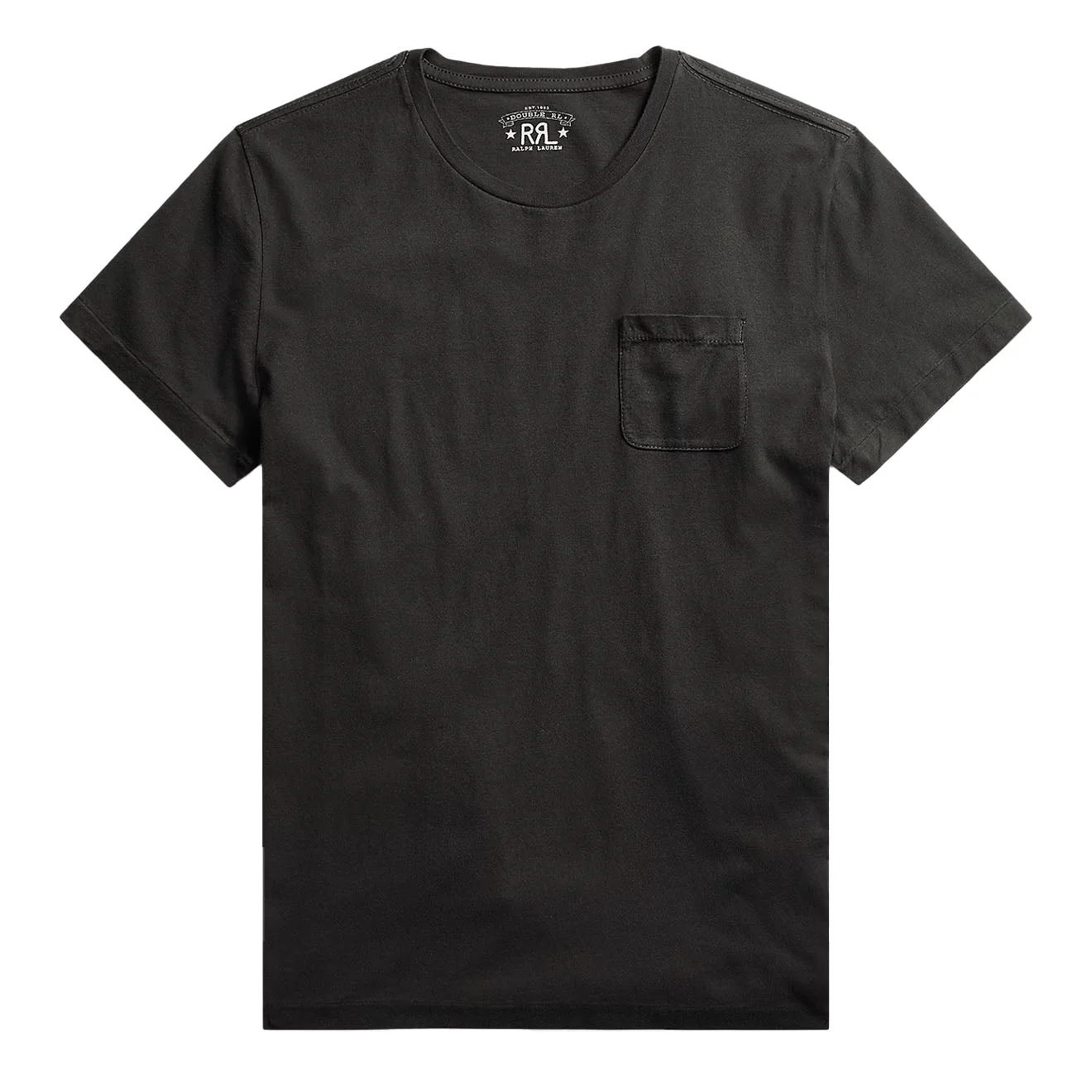 RRL By Ralph Lauren Jersey Pocket T-Shirt Faded Black Canvas
