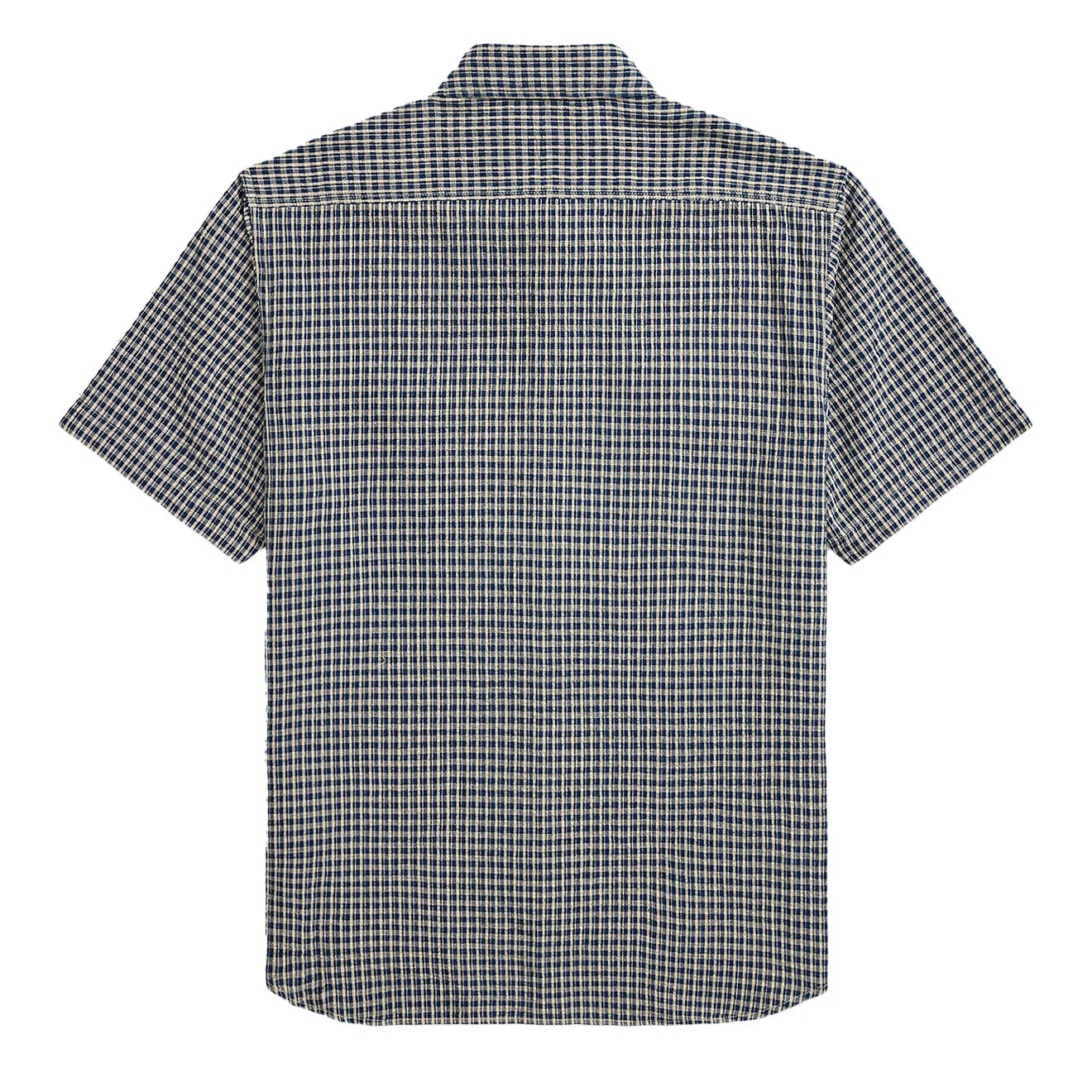 RRL By Ralph Lauren Lee S/S Short Sleeve Sport Shirt Indigo Check - Image 2