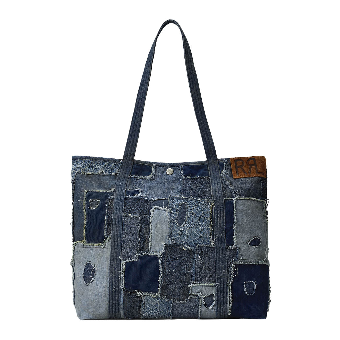 RRL By Ralph Lauren Limited Edition Patchwork Tote Indigo Multi