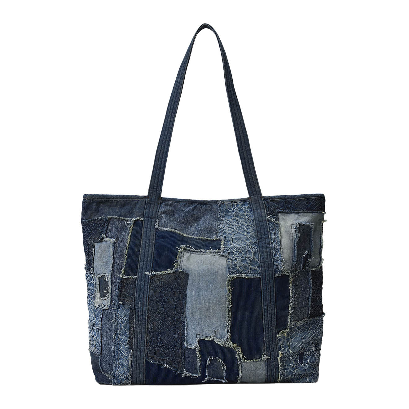 RRL By Ralph Lauren Limited Edition Patchwork Tote Indigo Multi - Image 2