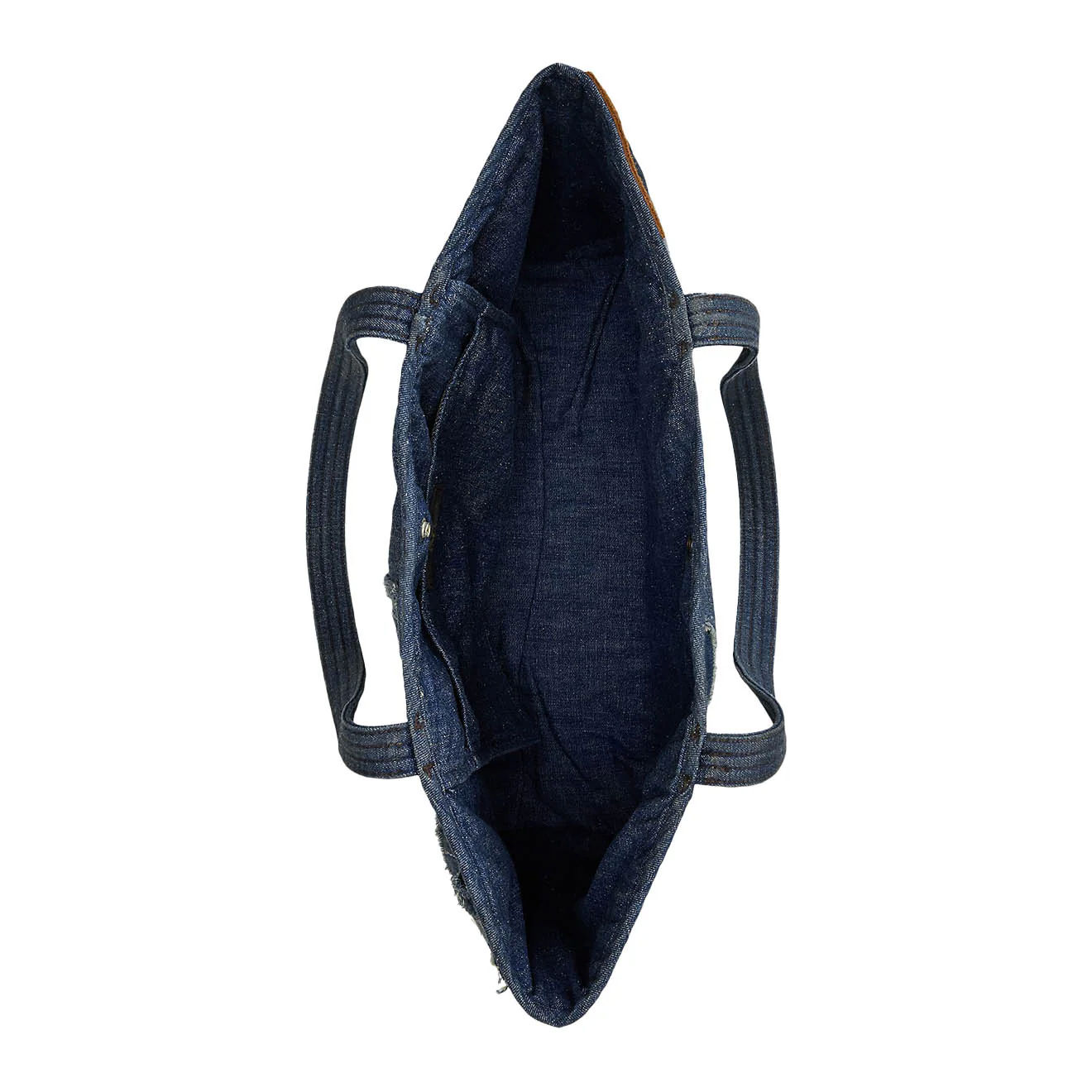 RRL By Ralph Lauren Limited Edition Patchwork Tote Indigo Multi - Image 4
