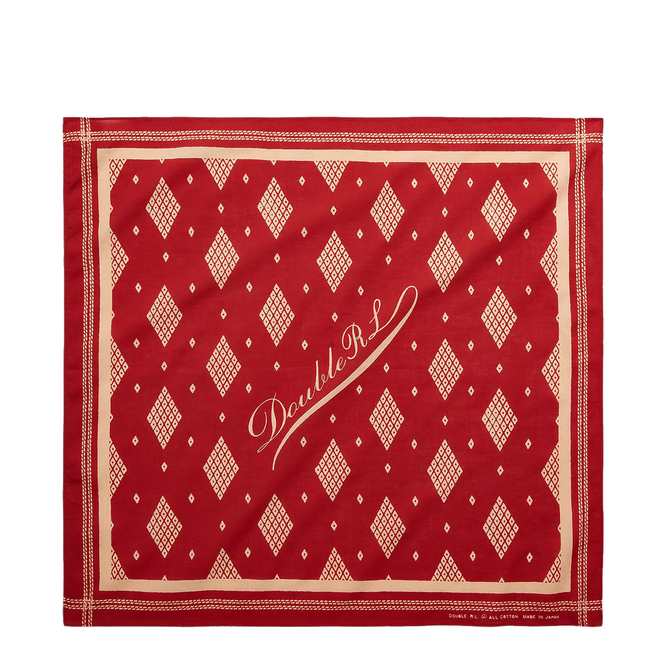 RRL by Ralph Lauren Logo Cotton Bandana Turkey Red/Cream